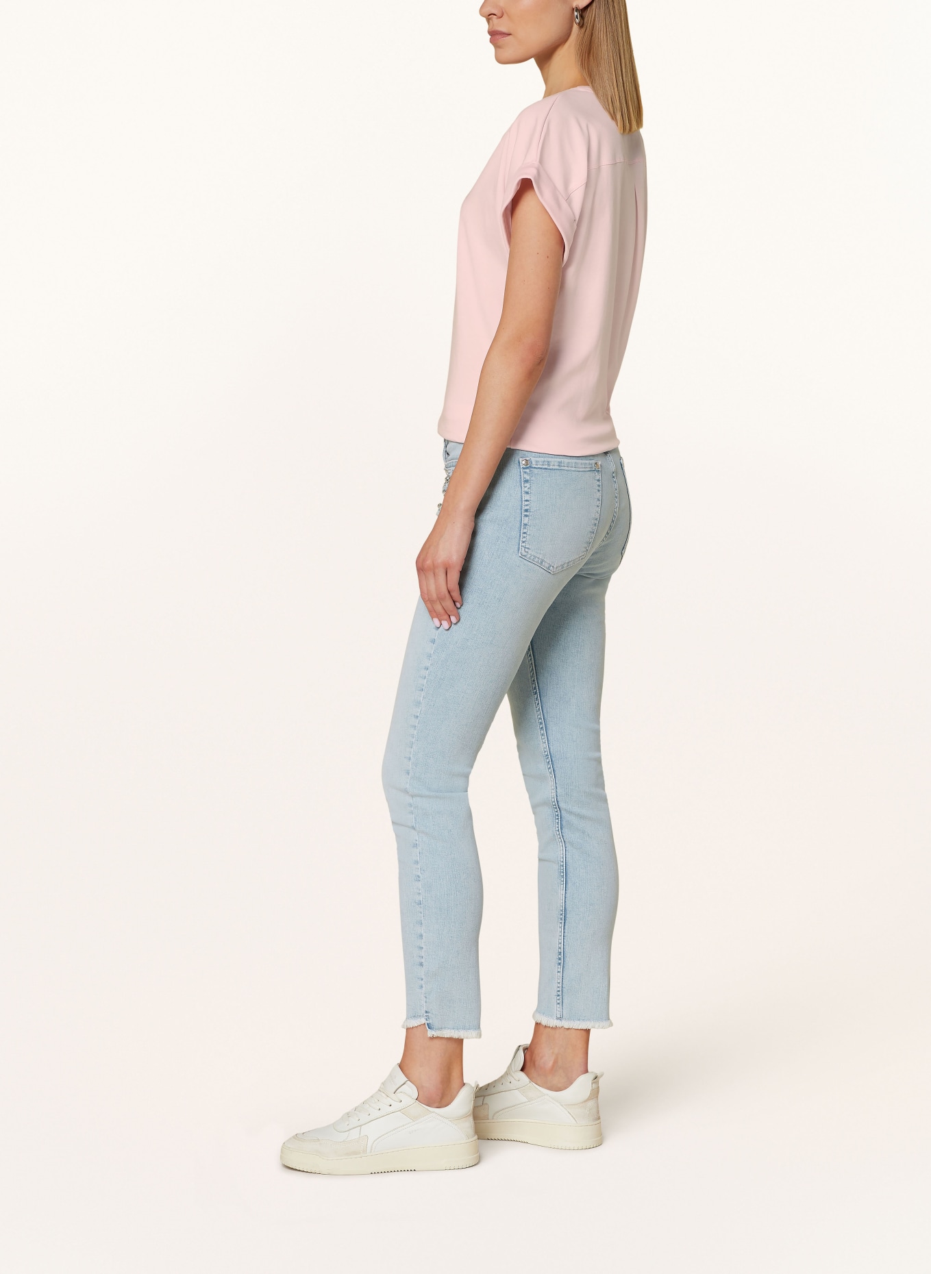 monari Skinny Jeans mit Schmucksteinen, Farbe: 750 jeans (Bild 4)