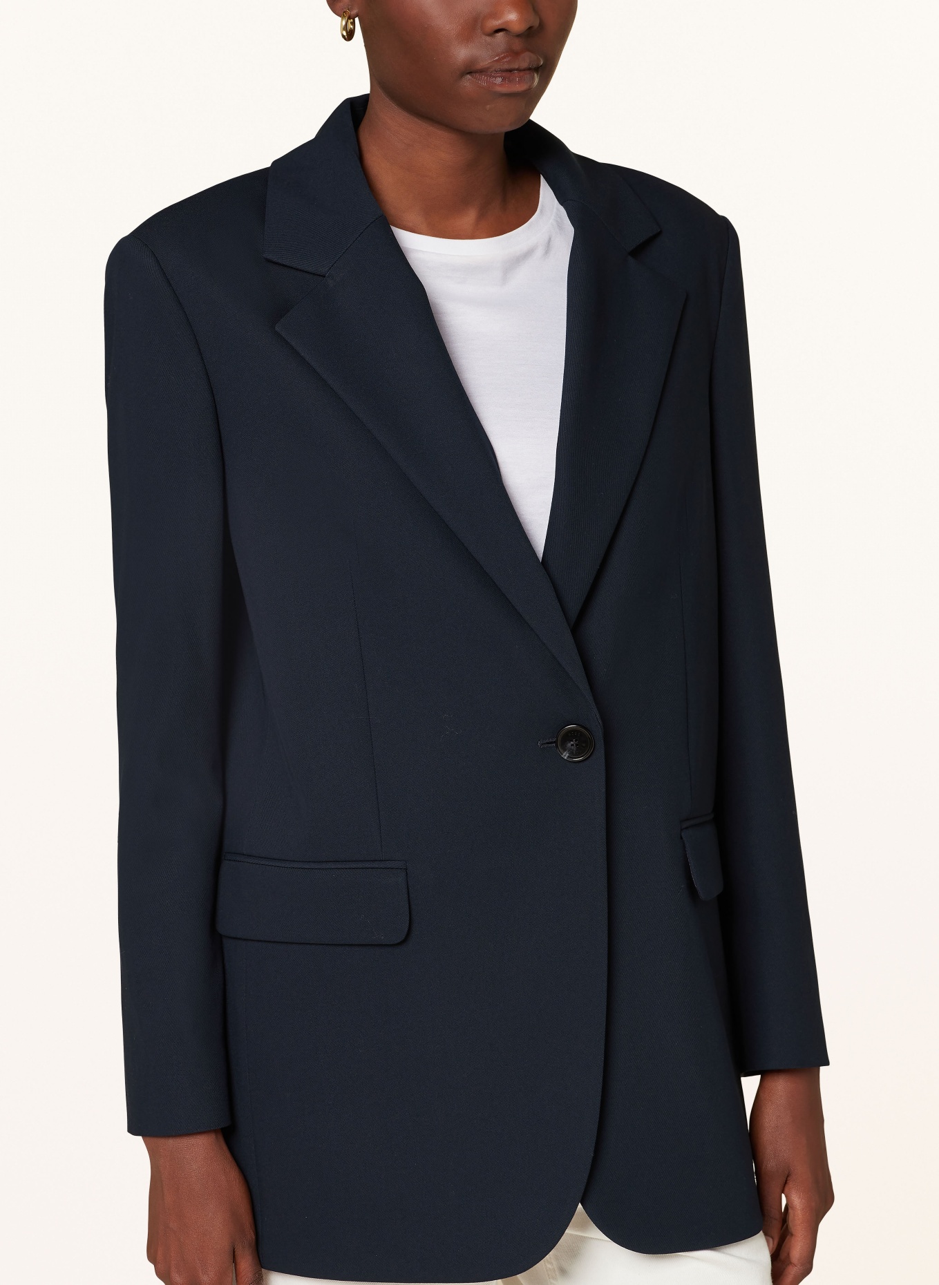 BOSS Long blazer JASOINA, Color: DARK BLUE (Image 4)