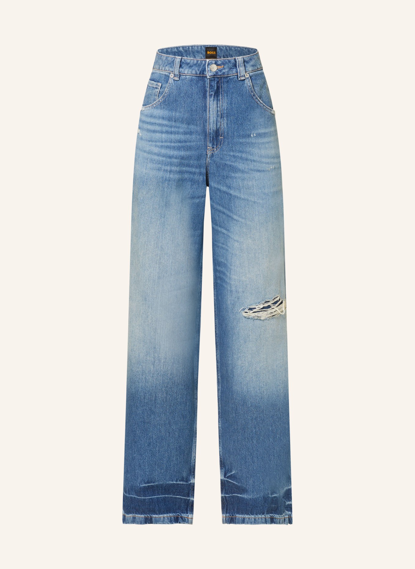 BOSS Straight Jeans C_WIDE LEG, Farbe: 424 MEDIUM BLUE (Bild 1)