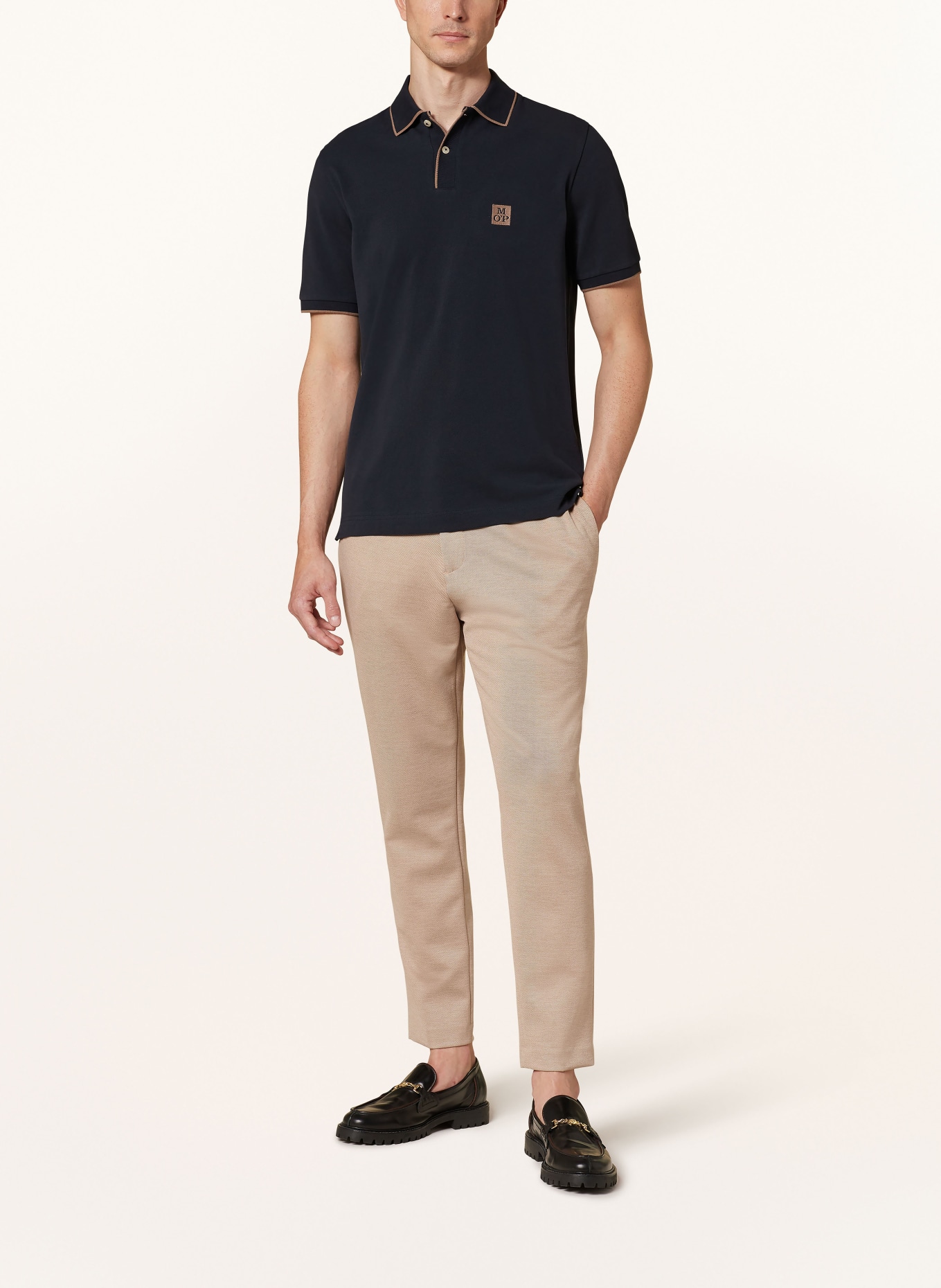 Marc O'Polo Piqué polo shirt regular fit, Color: DARK BLUE (Image 2)