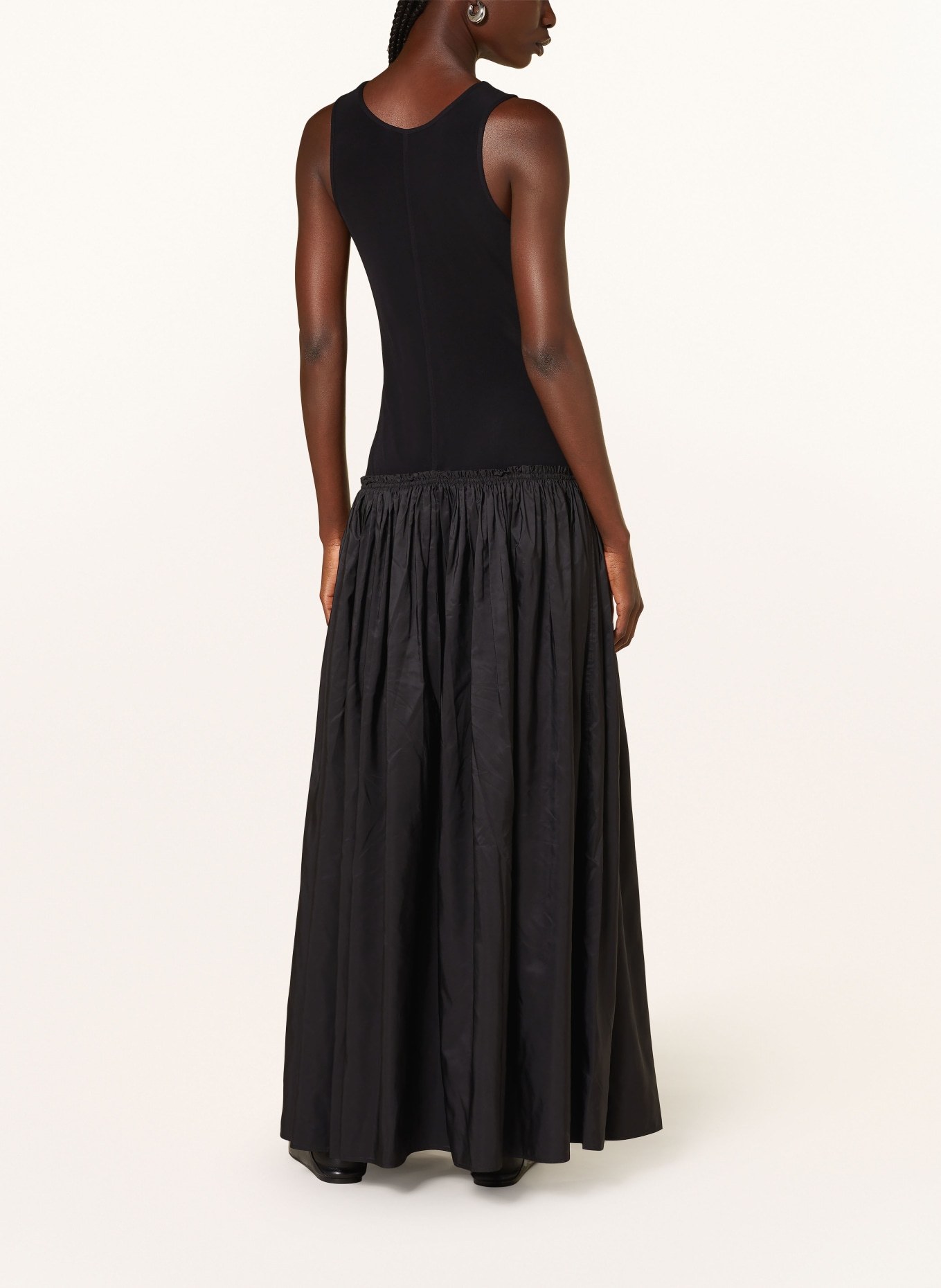COS Dress in mixed materials, Color: BLACK (Image 3)