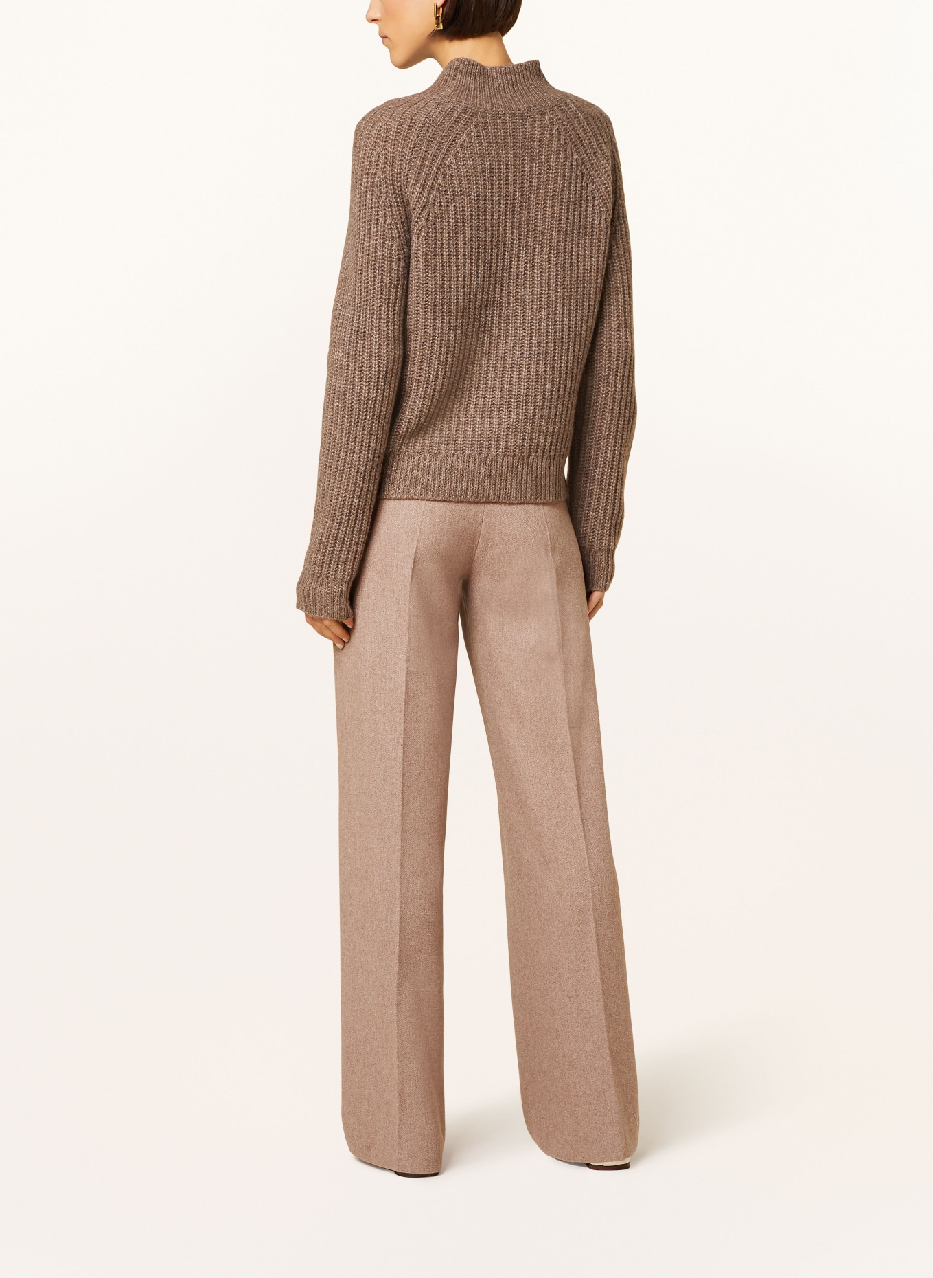 MRS & HUGS Wide leg trousers, Color: TAUPE (Image 3)