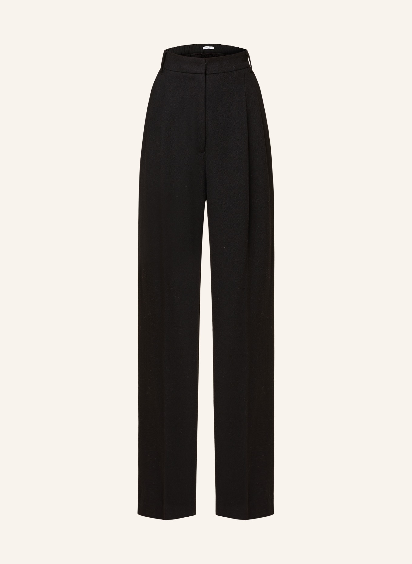 MRS & HUGS Wide leg trousers: BLACK