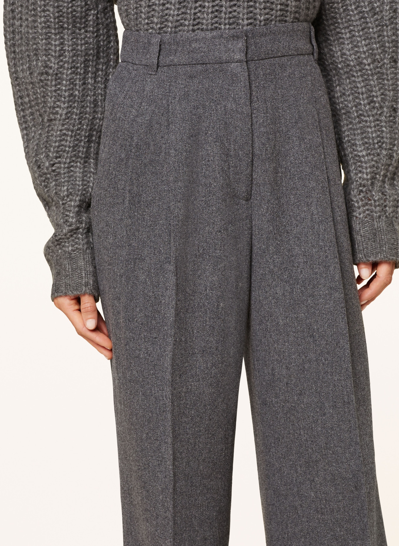 MRS & HUGS Wide leg trousers, Color: DARK GRAY (Image 5)