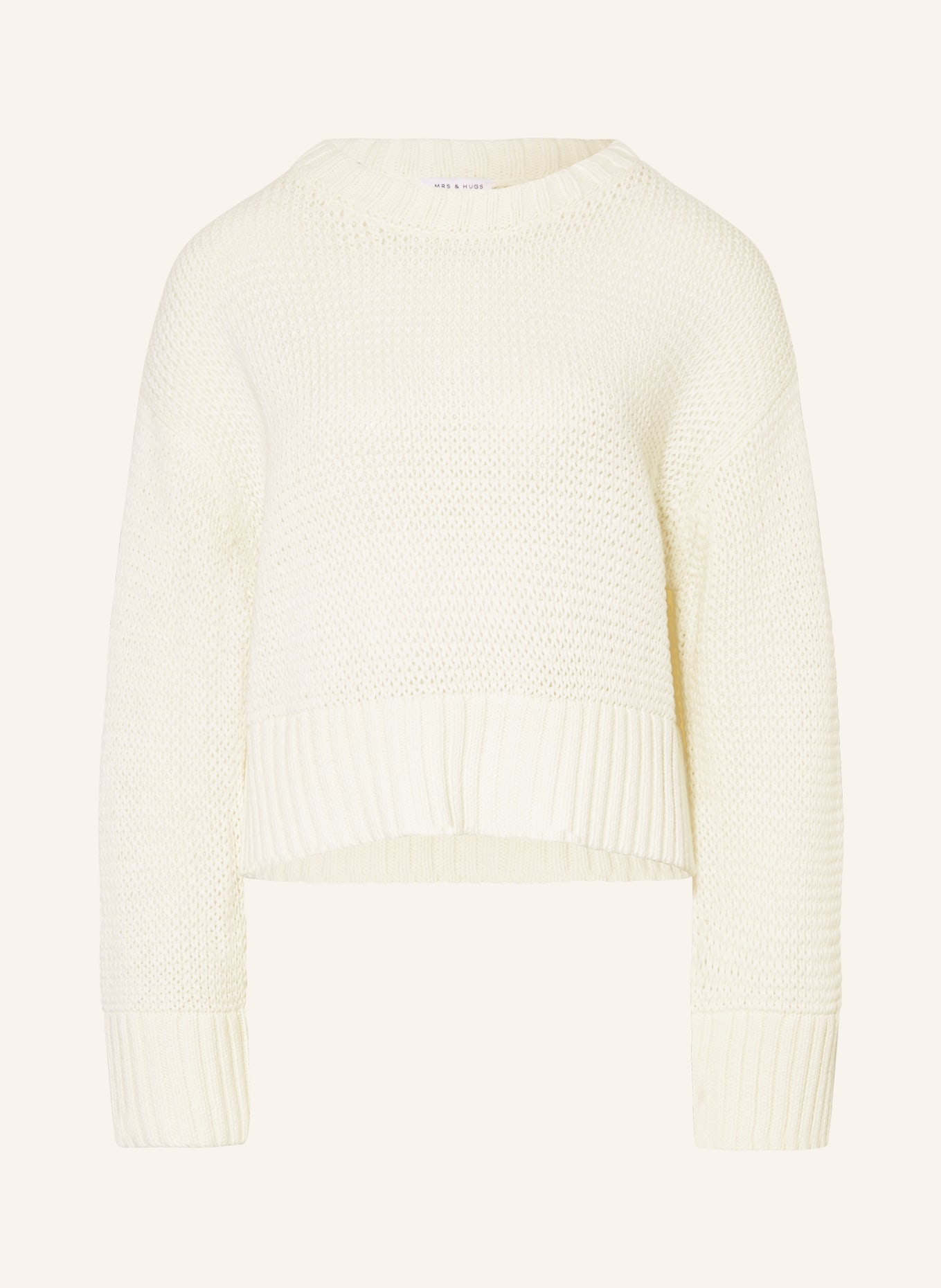 MRS & HUGS Sweater: WHITE