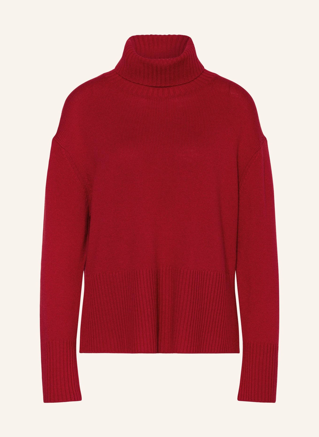 darling harbour Turtleneck sweater with cashmere, Color: DARK RED (Image 1)