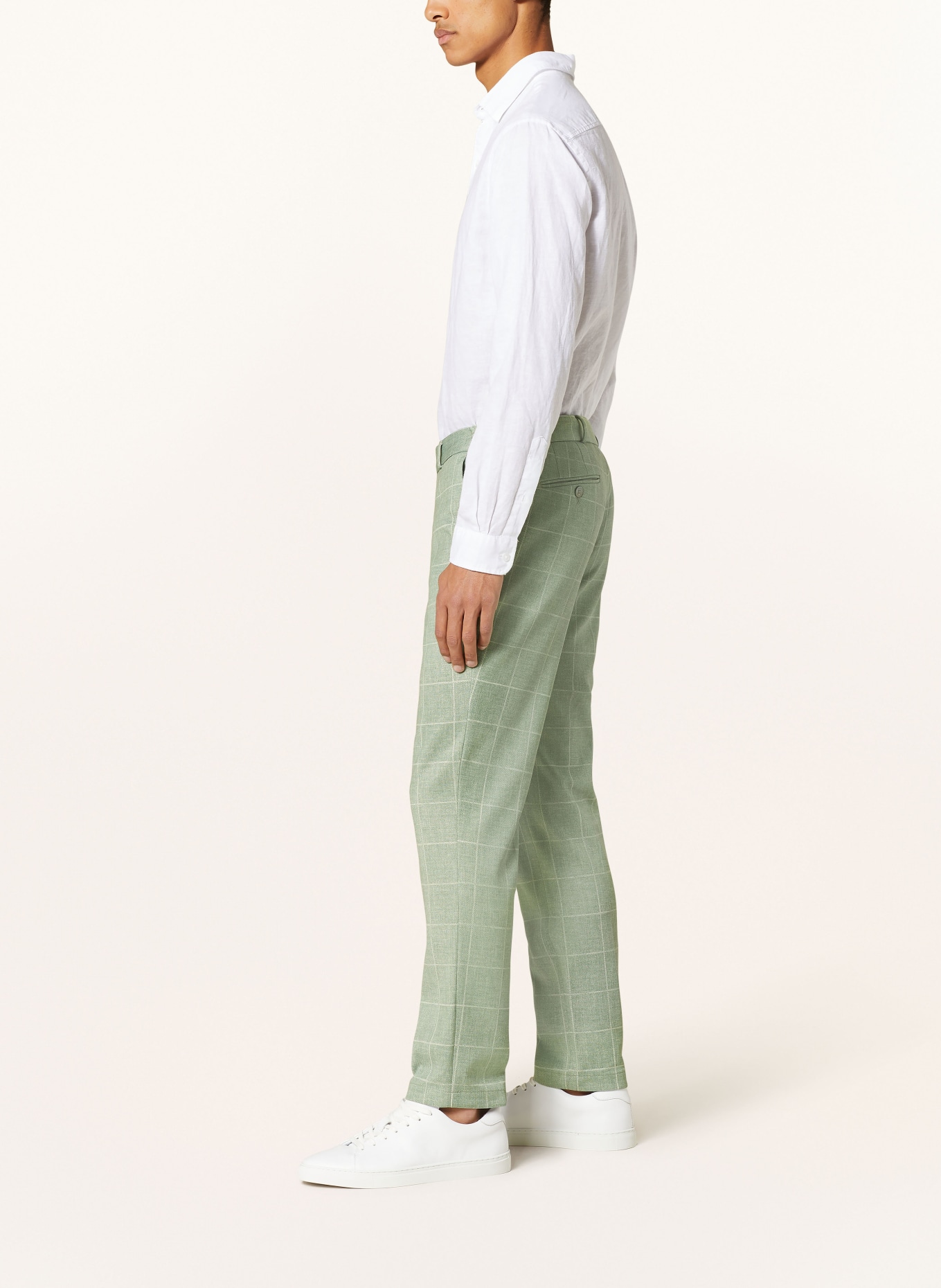 PAUL Spodnie garniturowe slim fit, Kolor: 710 GREEN (Obrazek 5)