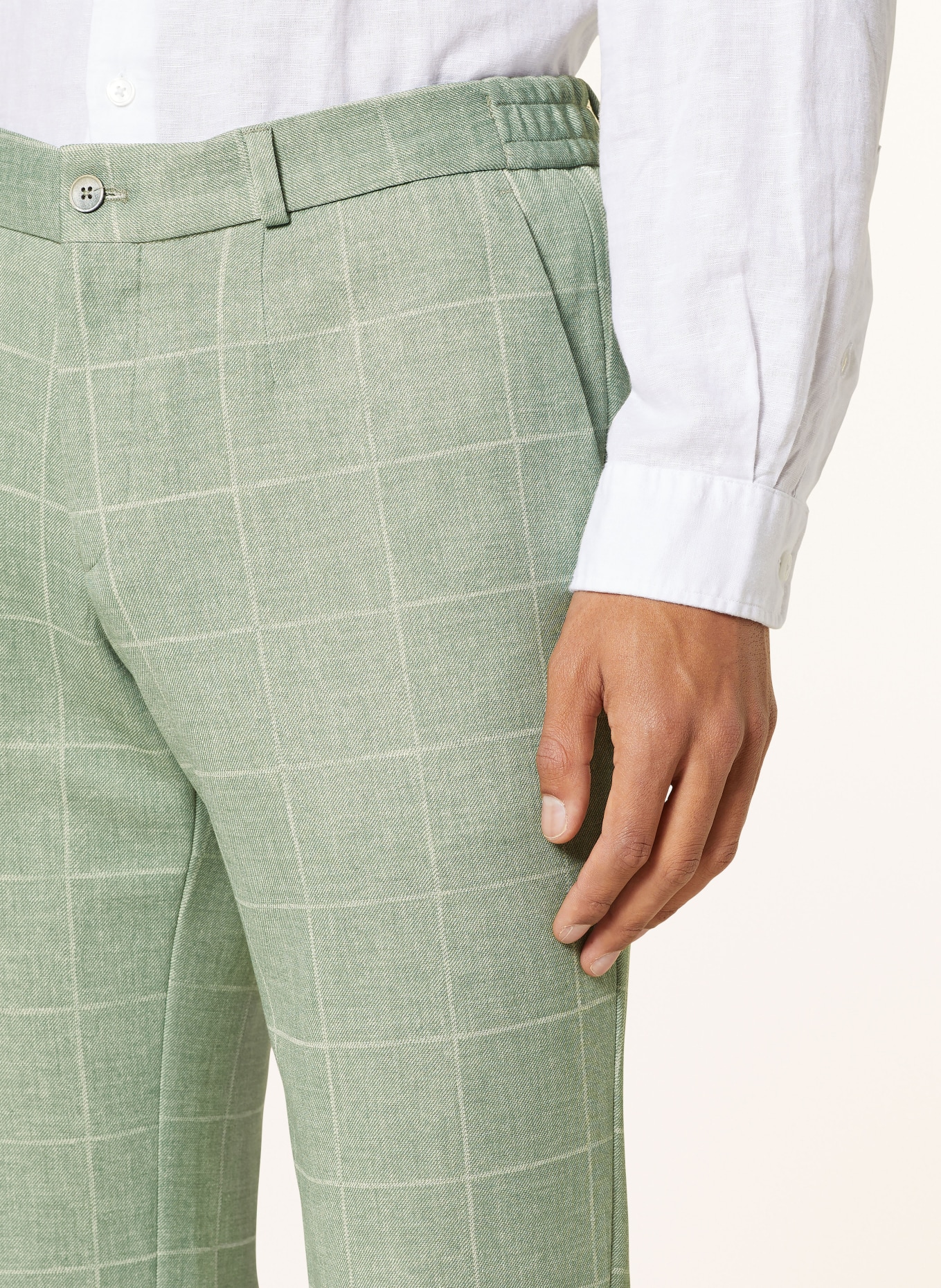 PAUL Oblekové kalhoty Slim Fit, Barva: 710 GREEN (Obrázek 6)