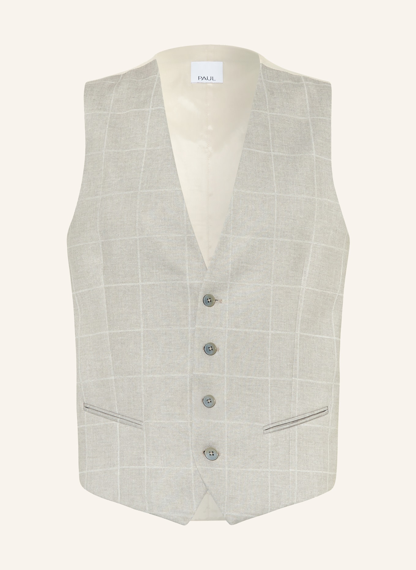 PAUL Suit vest slim fit, Color: 220 SAND (Image 1)