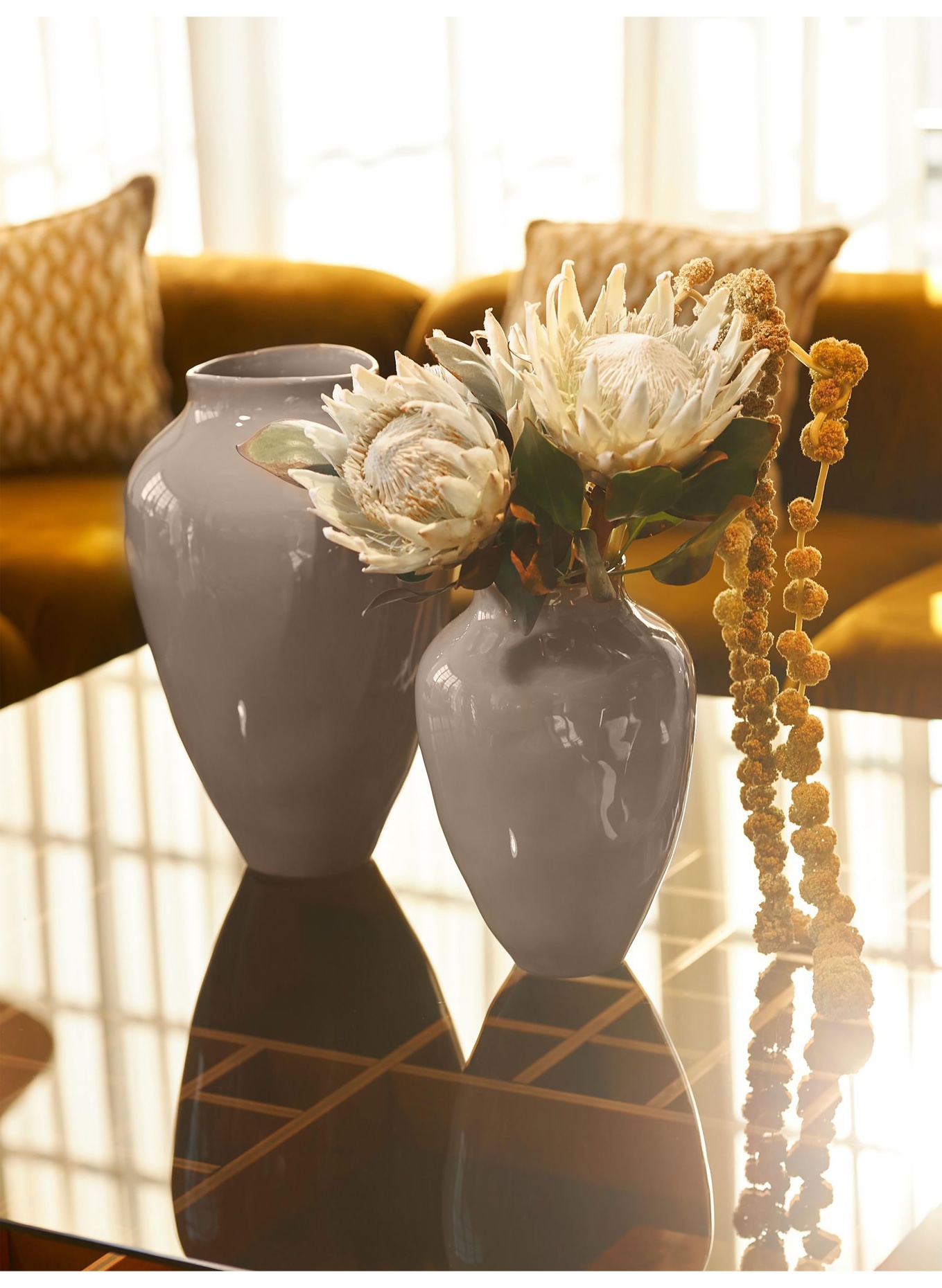 Westwing Collection Vase LATONA, Color: TAUPE (Image 3)