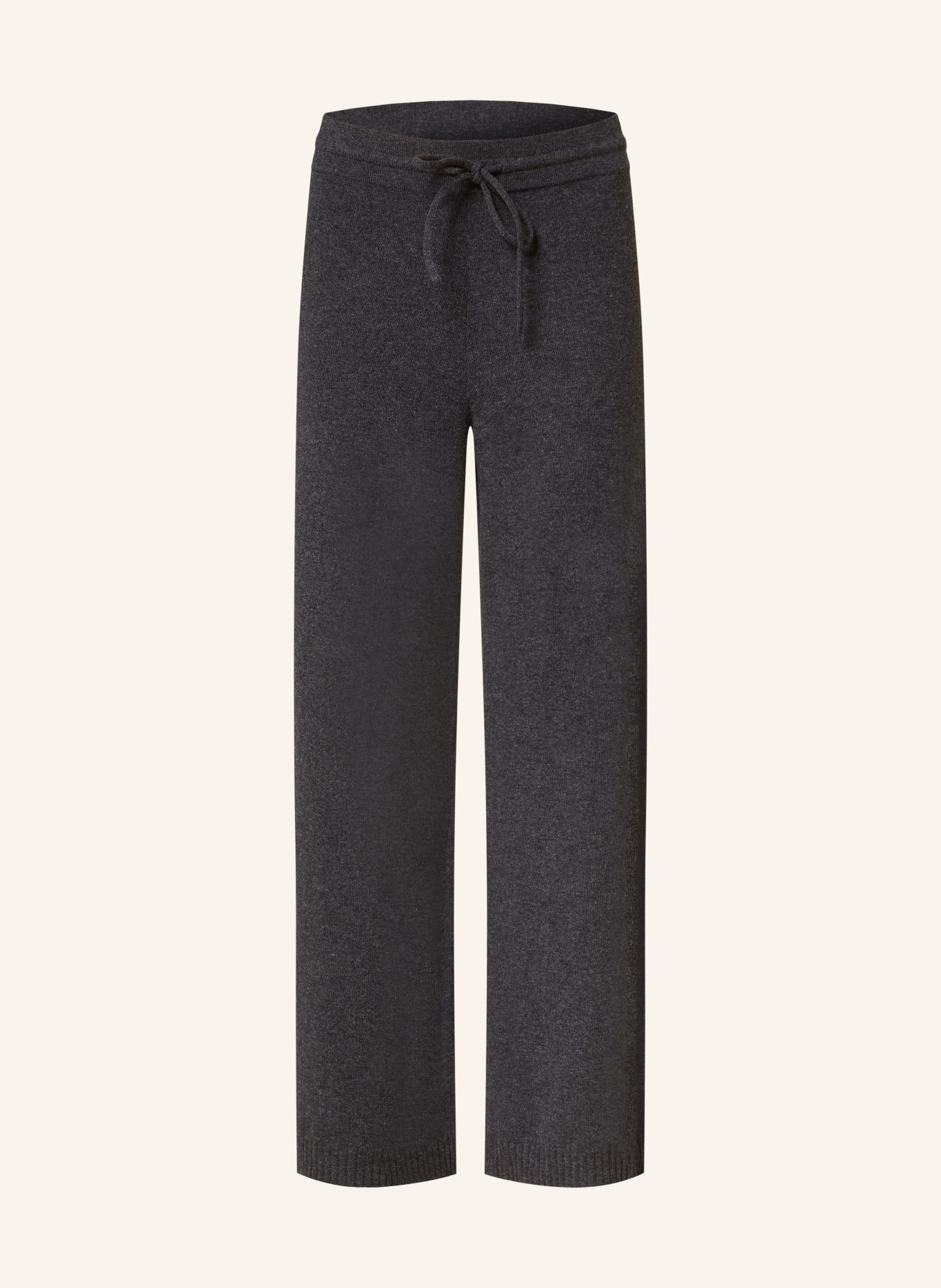 MRS & HUGS Knit trousers in jogger style, Color: DARK GRAY (Image 1)