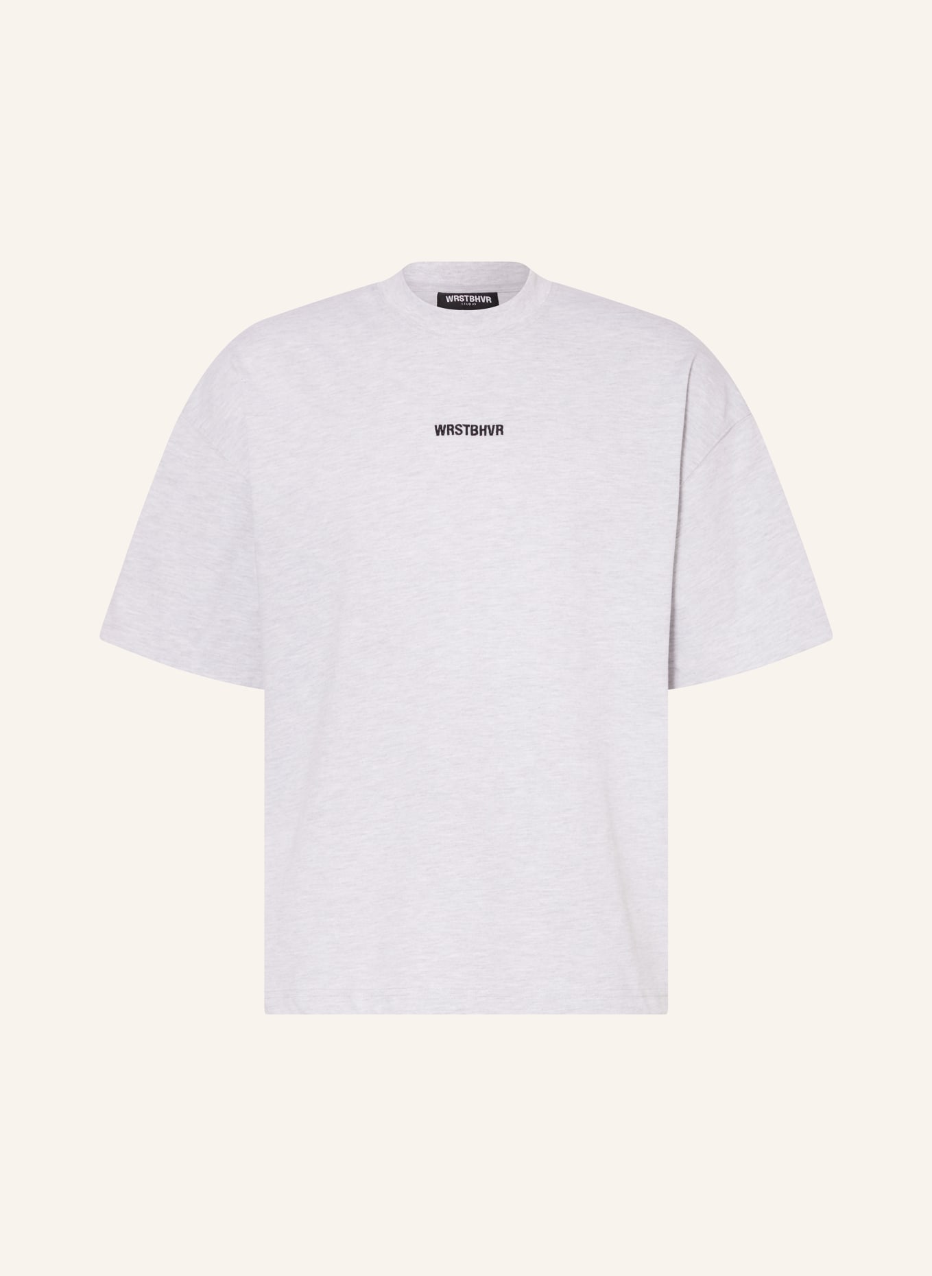 WRSTBHVR T-shirt GARM, Color: LIGHT GRAY/ BLACK (Image 1)