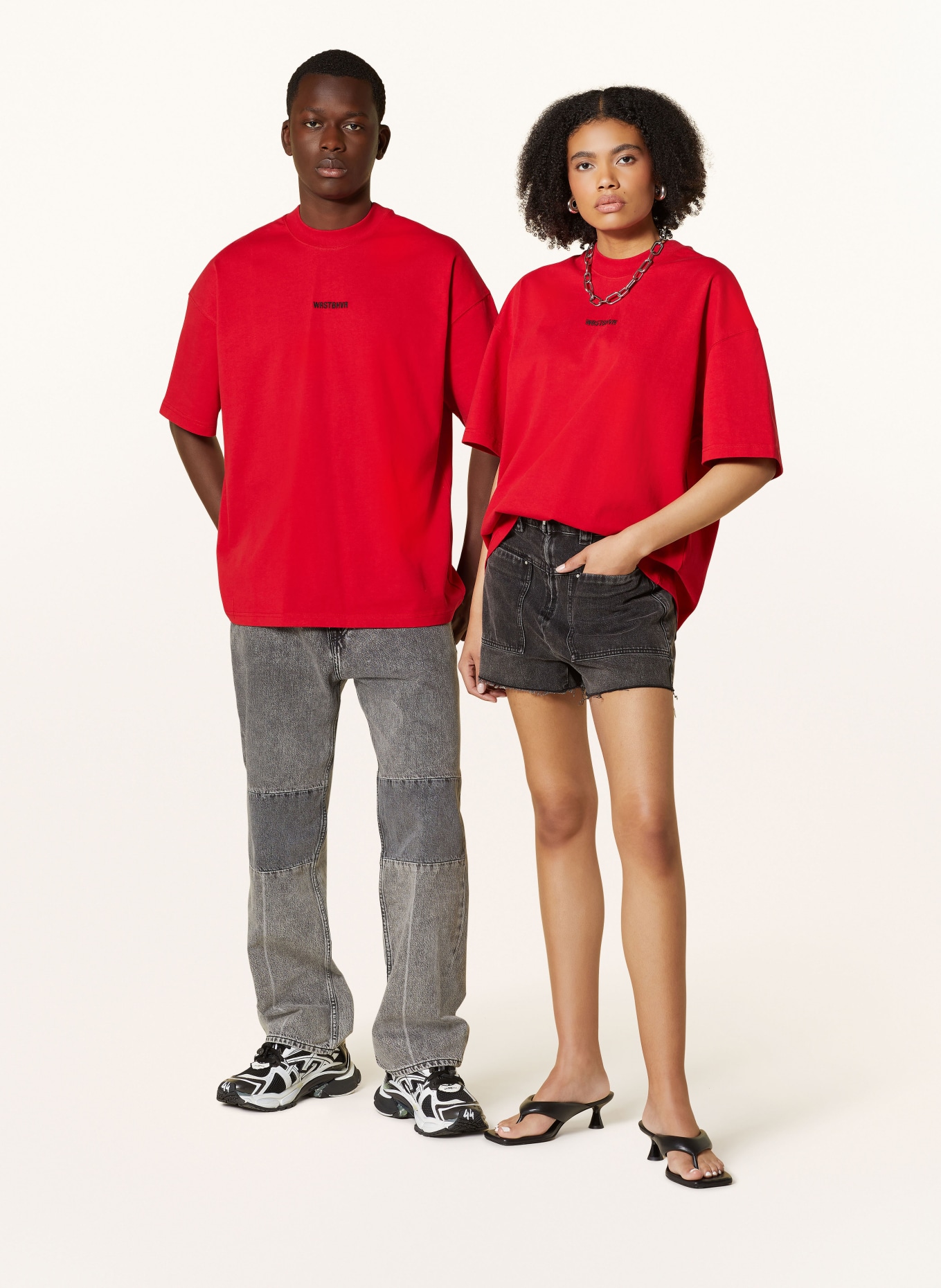 WRSTBHVR T-shirt GARM, Color: RED (Image 2)