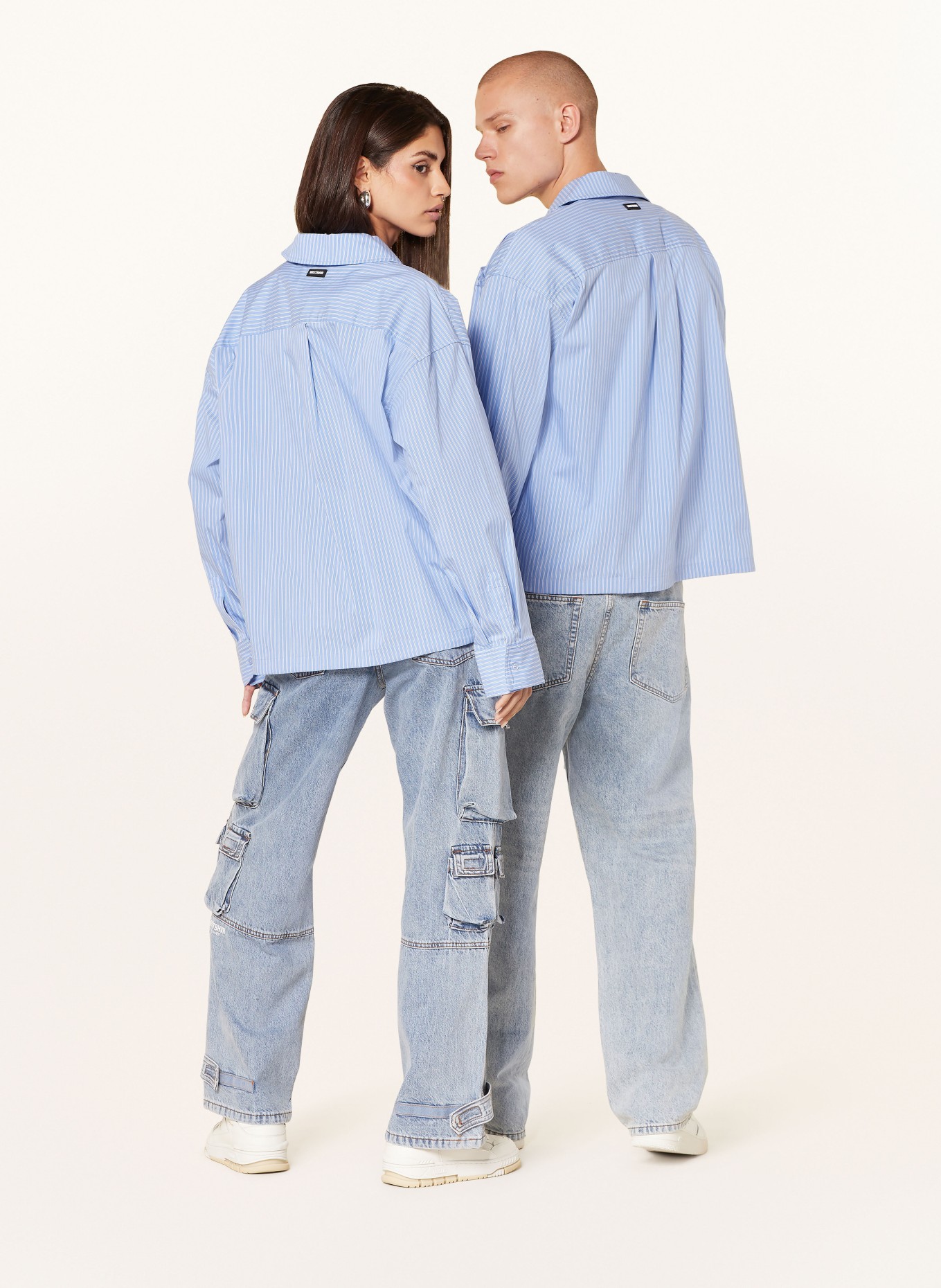 WRSTBHVR Shirt OPIN comfort fit, Color: BLUE/ WHITE (Image 3)