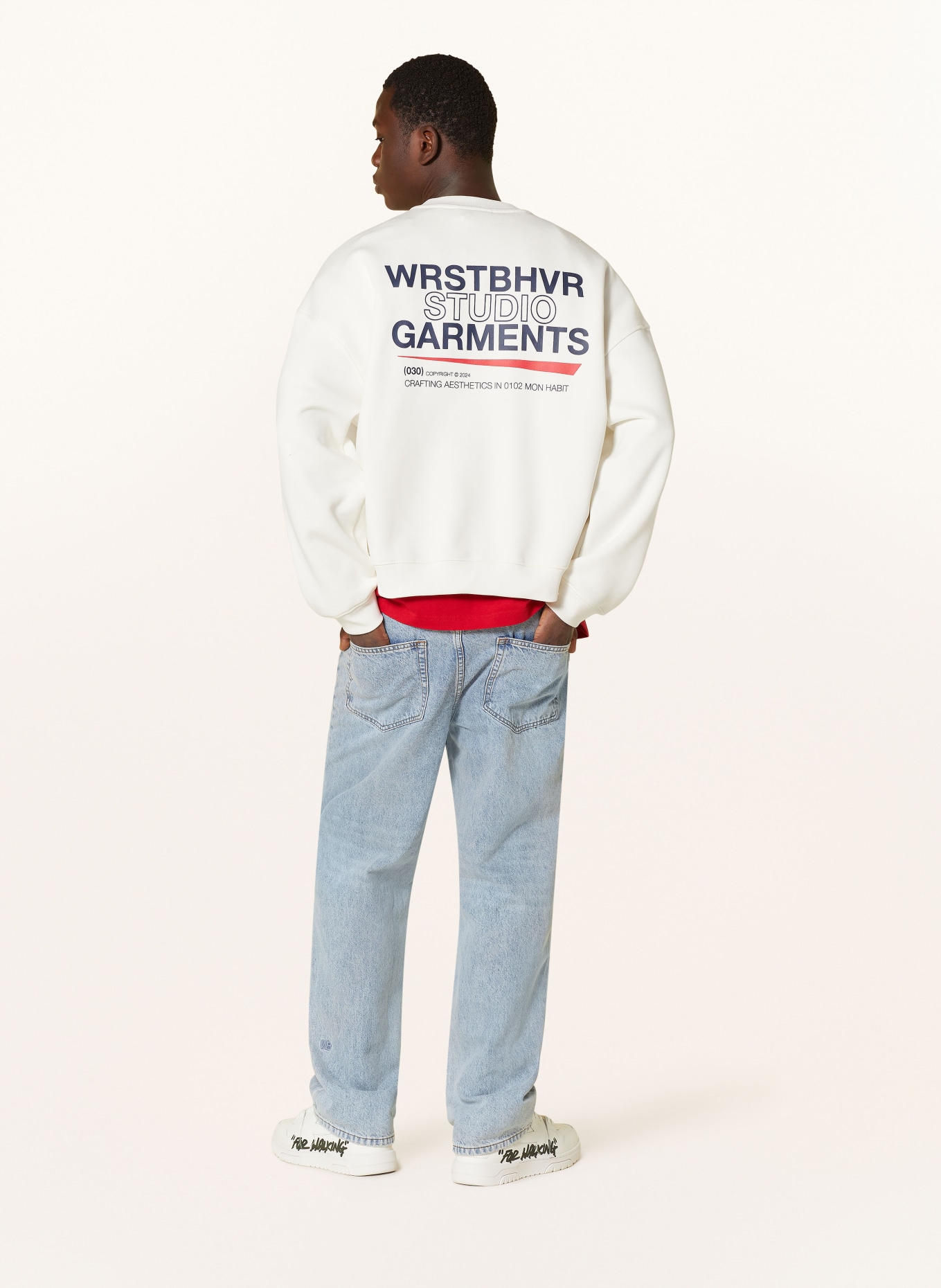 WRSTBHVR Sweatshirt DANY, Color: WHITE (Image 3)