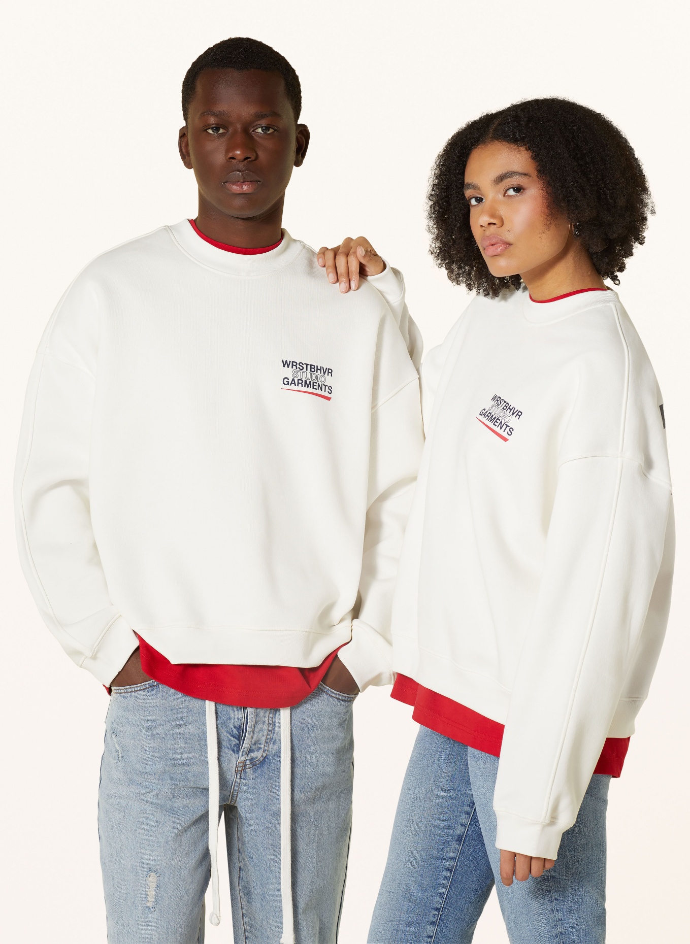 WRSTBHVR Sweatshirt DANY, Color: WHITE (Image 4)