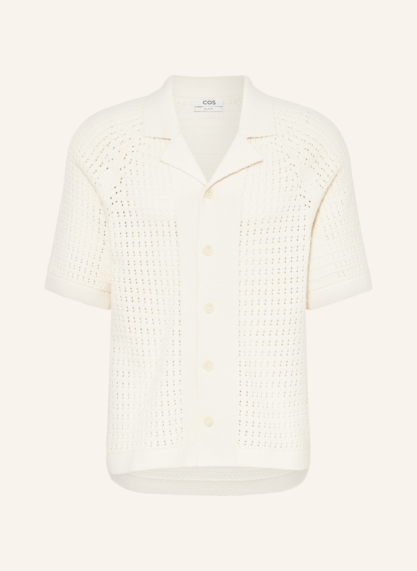 COS Knit shirt relaxed fit, Color: CREAM (Image 1)
