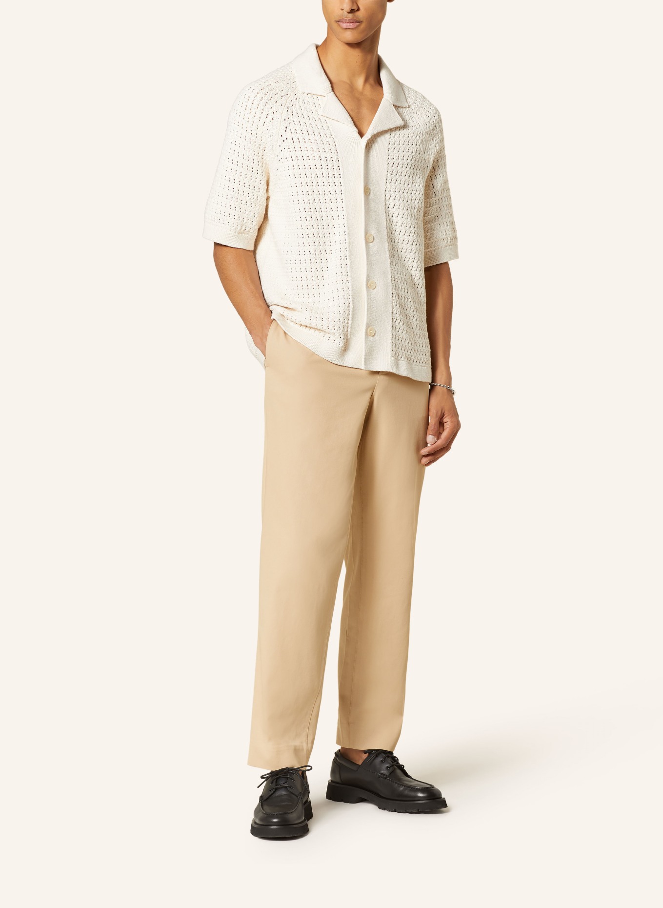 COS Knit shirt relaxed fit, Color: CREAM (Image 2)