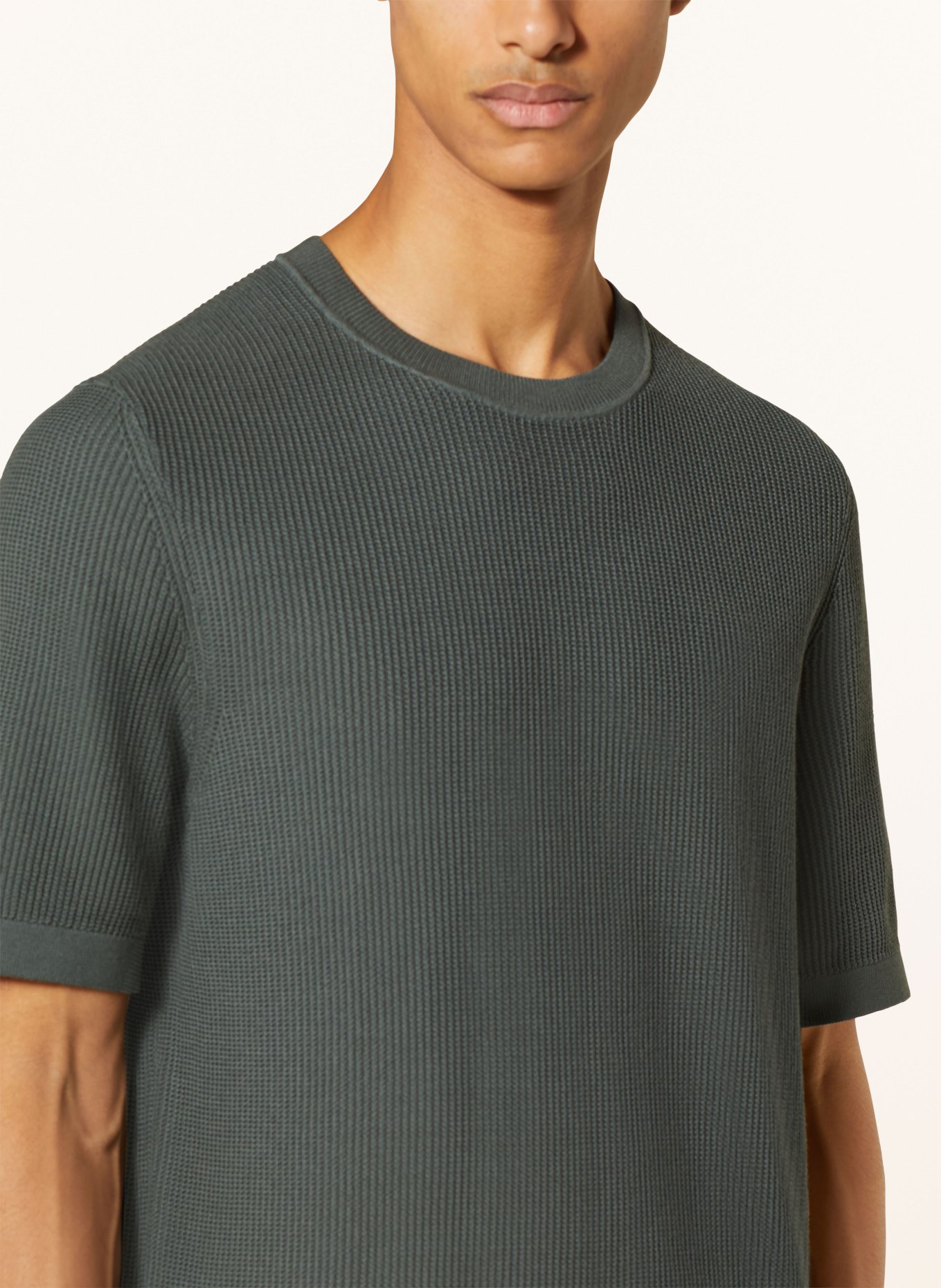 COS Knit crew shirt, Color: TEAL (Image 4)