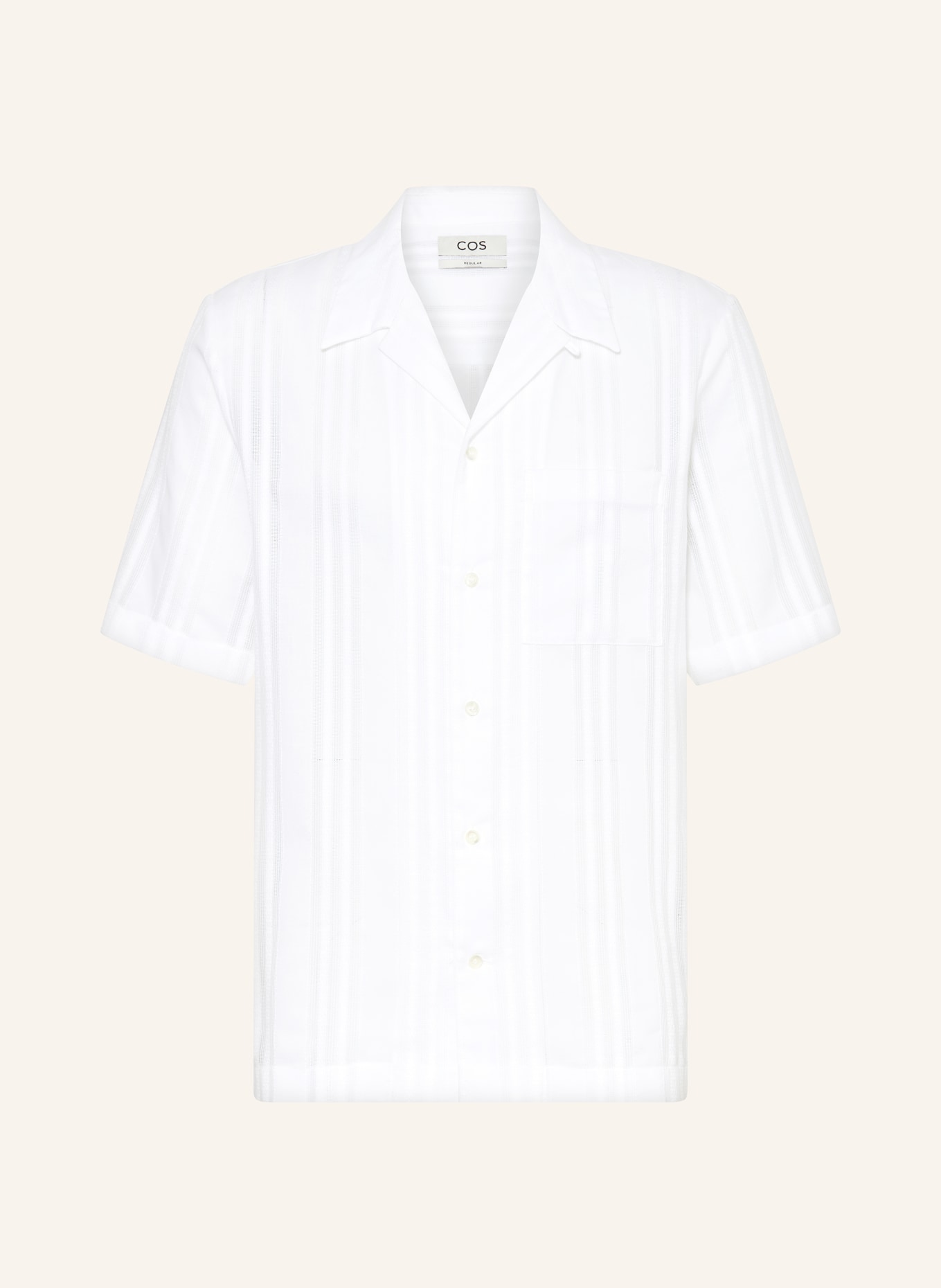 COS Resort shirt regular fit, Color: WHITE (Image 1)