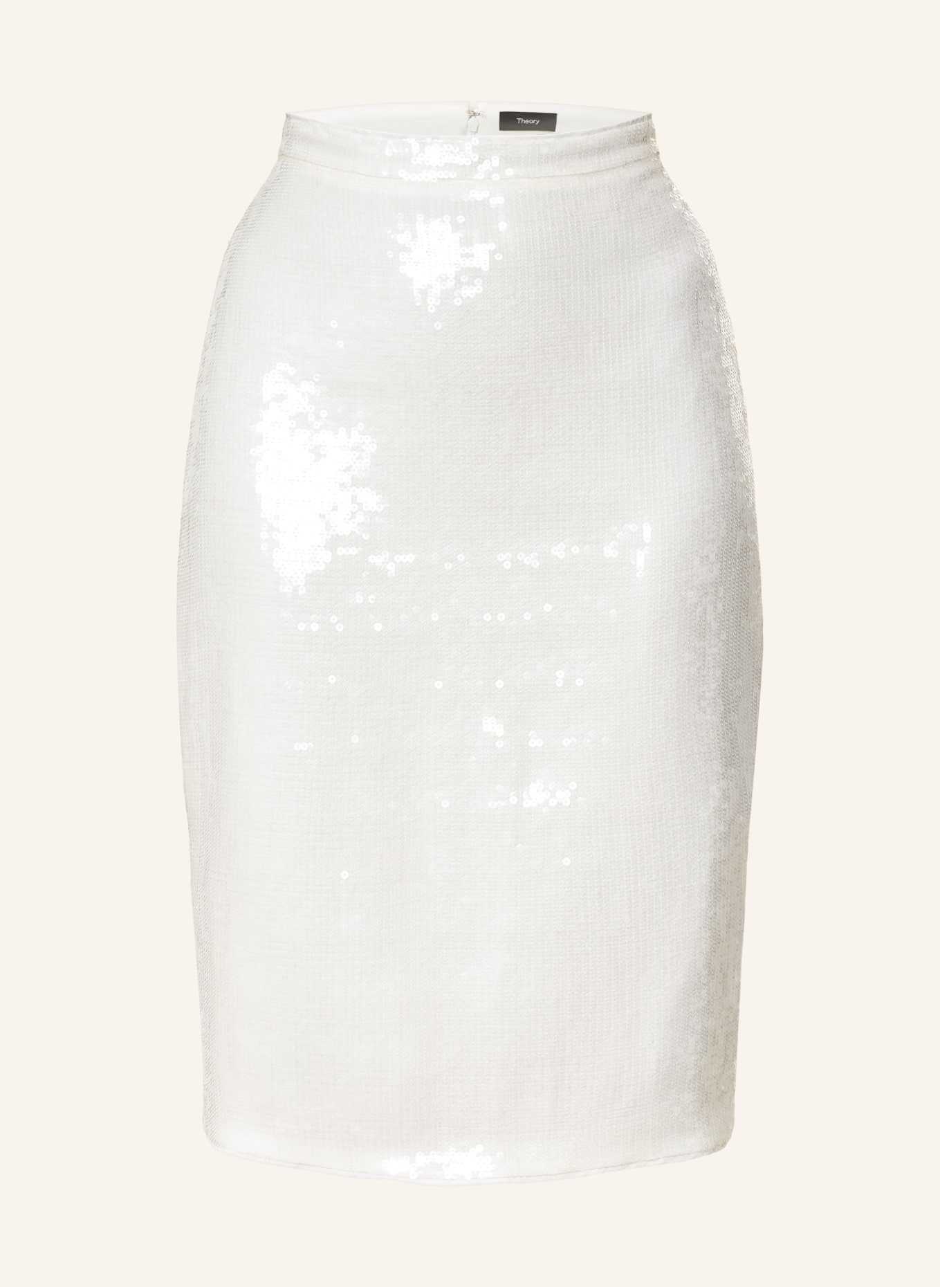 Theory Skirt with sequins, Color: WHITE (Image 1)