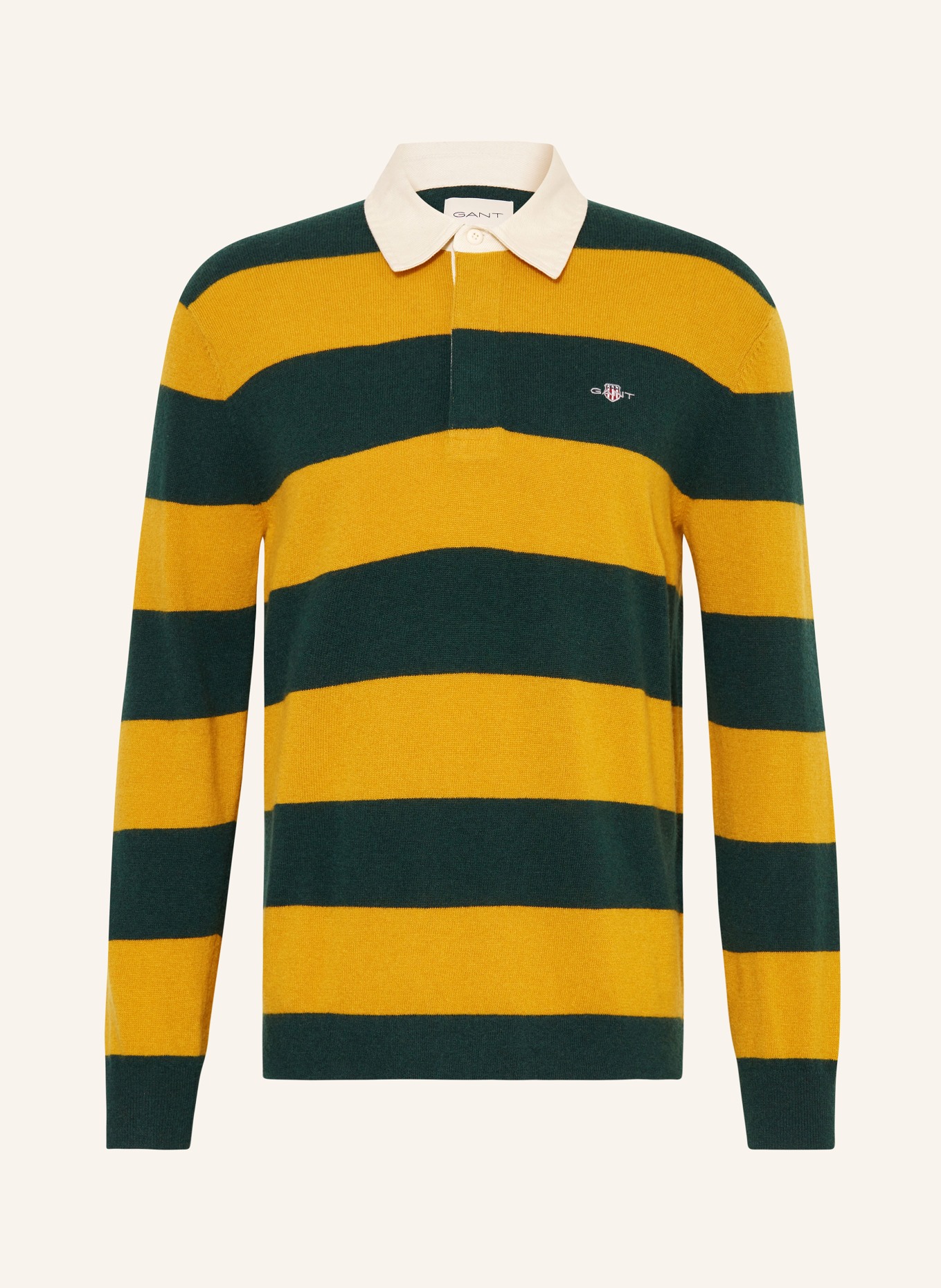 GANT Rugby shirt, Color: DARK YELLOW/ GREEN (Image 1)