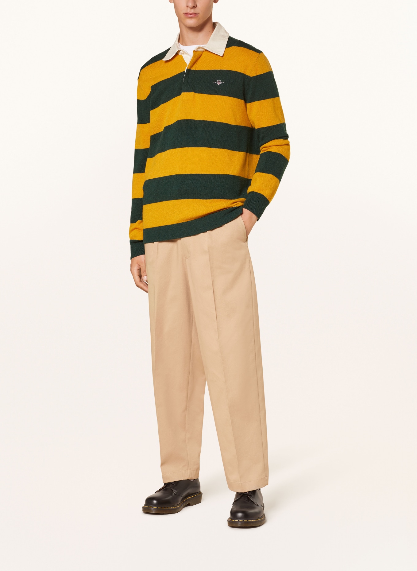 GANT Rugby shirt, Color: DARK YELLOW/ GREEN (Image 2)