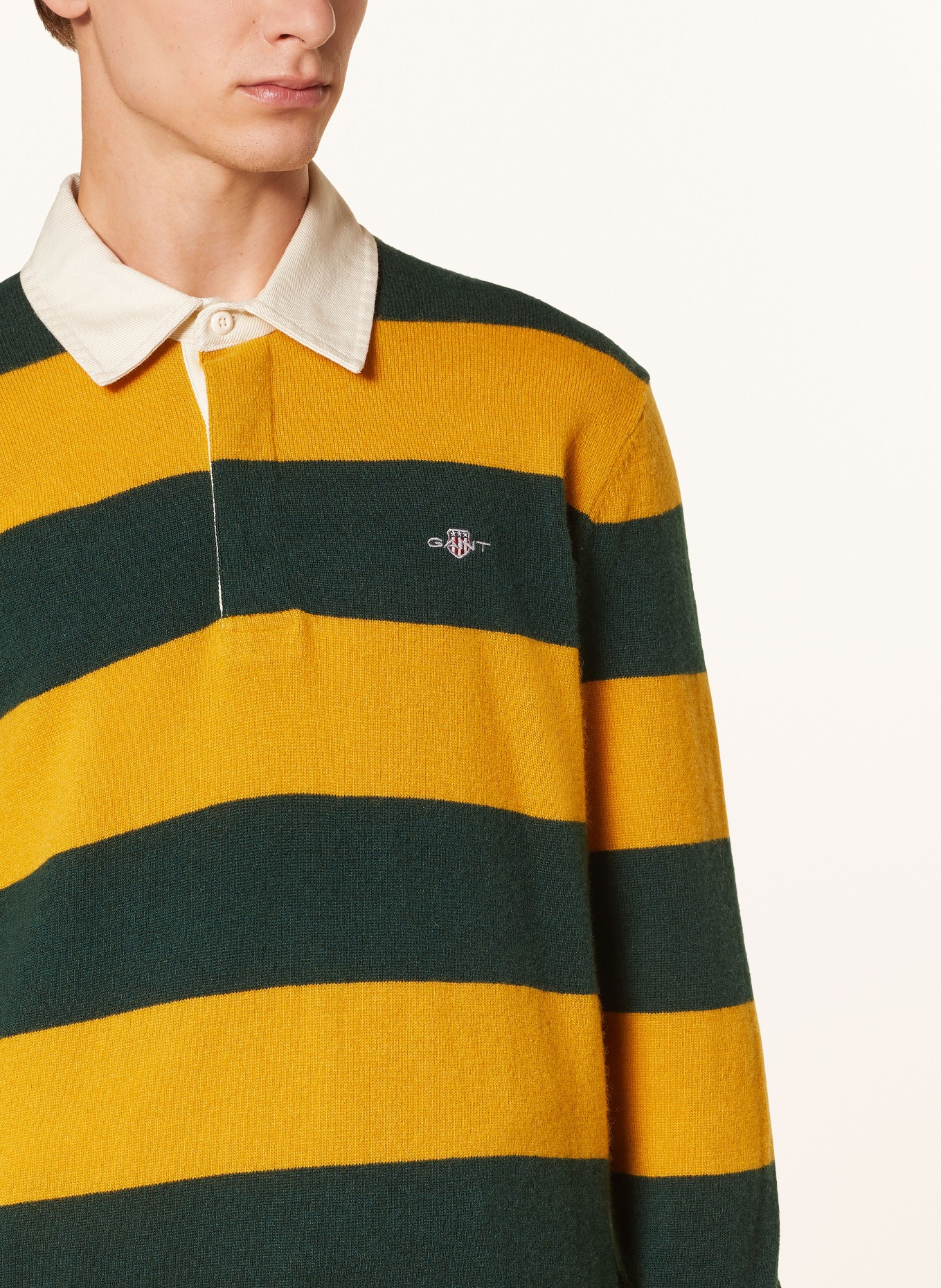 GANT Rugby shirt, Color: DARK YELLOW/ GREEN (Image 4)