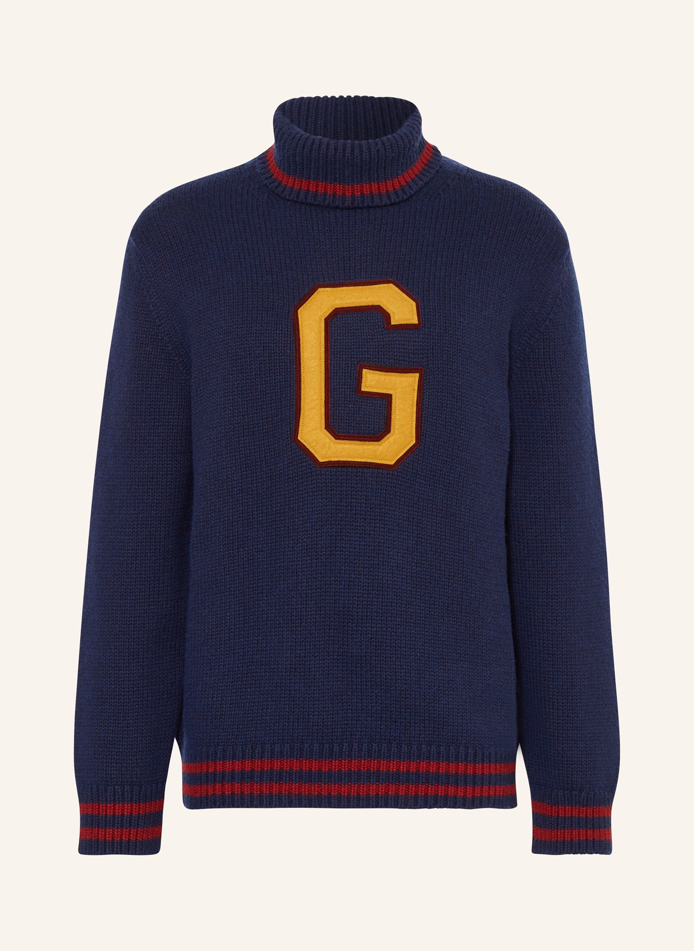 GANT Rollkragenpullover, Farbe: DUNKELBLAU/ DUNKELGELB (Bild 1)