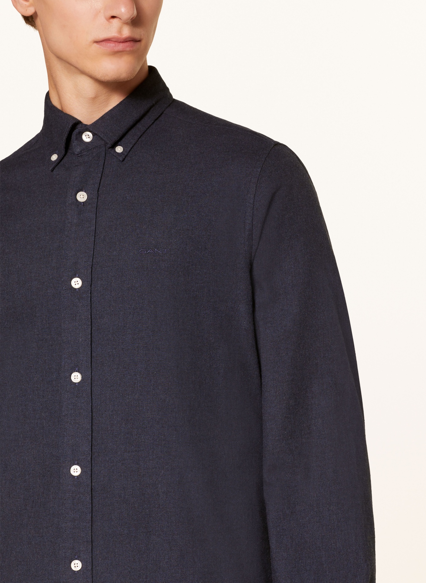 GANT Flannelhemd Regular Fit, Farbe: DUNKELBLAU (Bild 4)