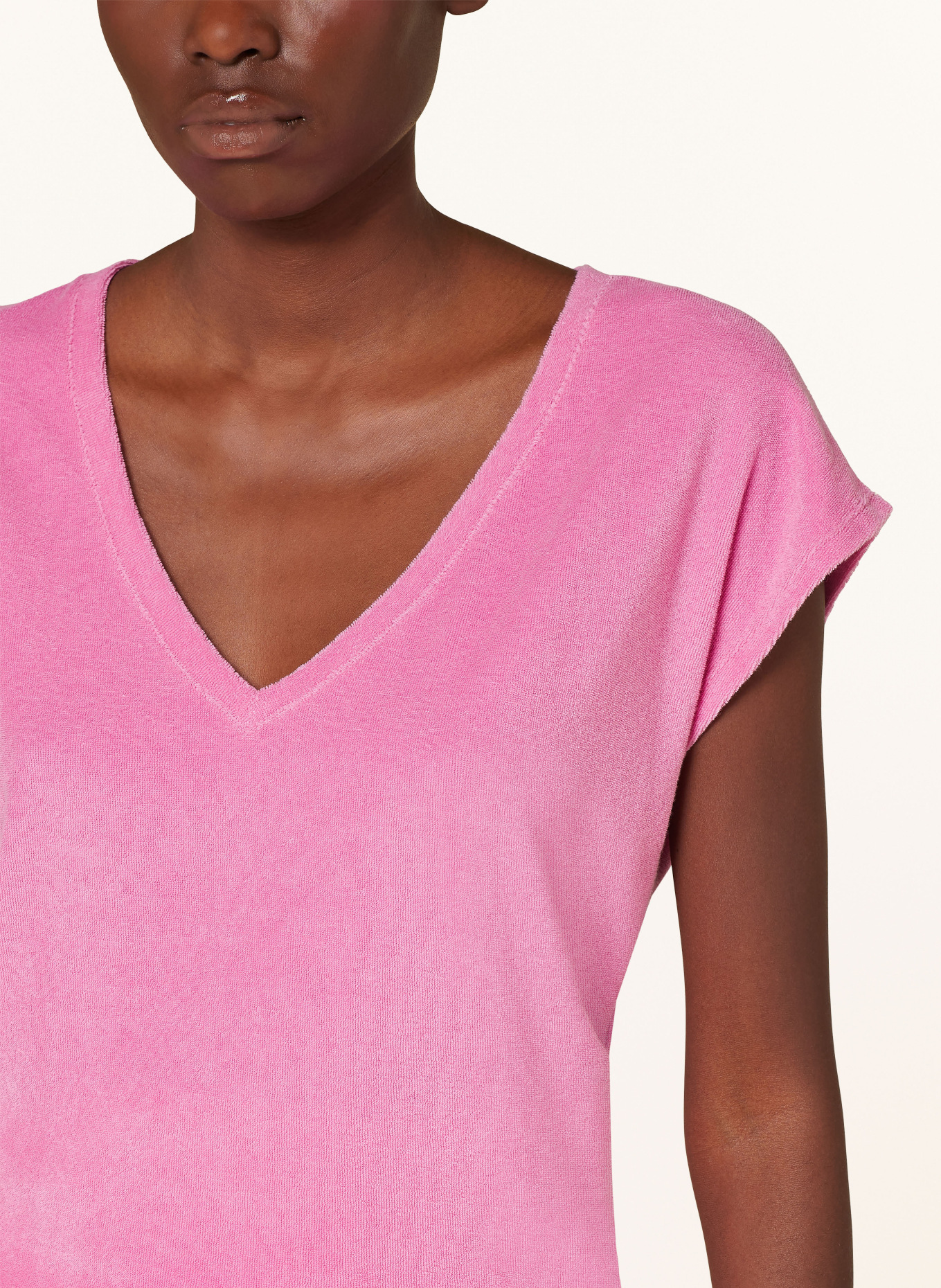 Juvia Terry cloth shirt JORDANA, Color: PINK (Image 4)