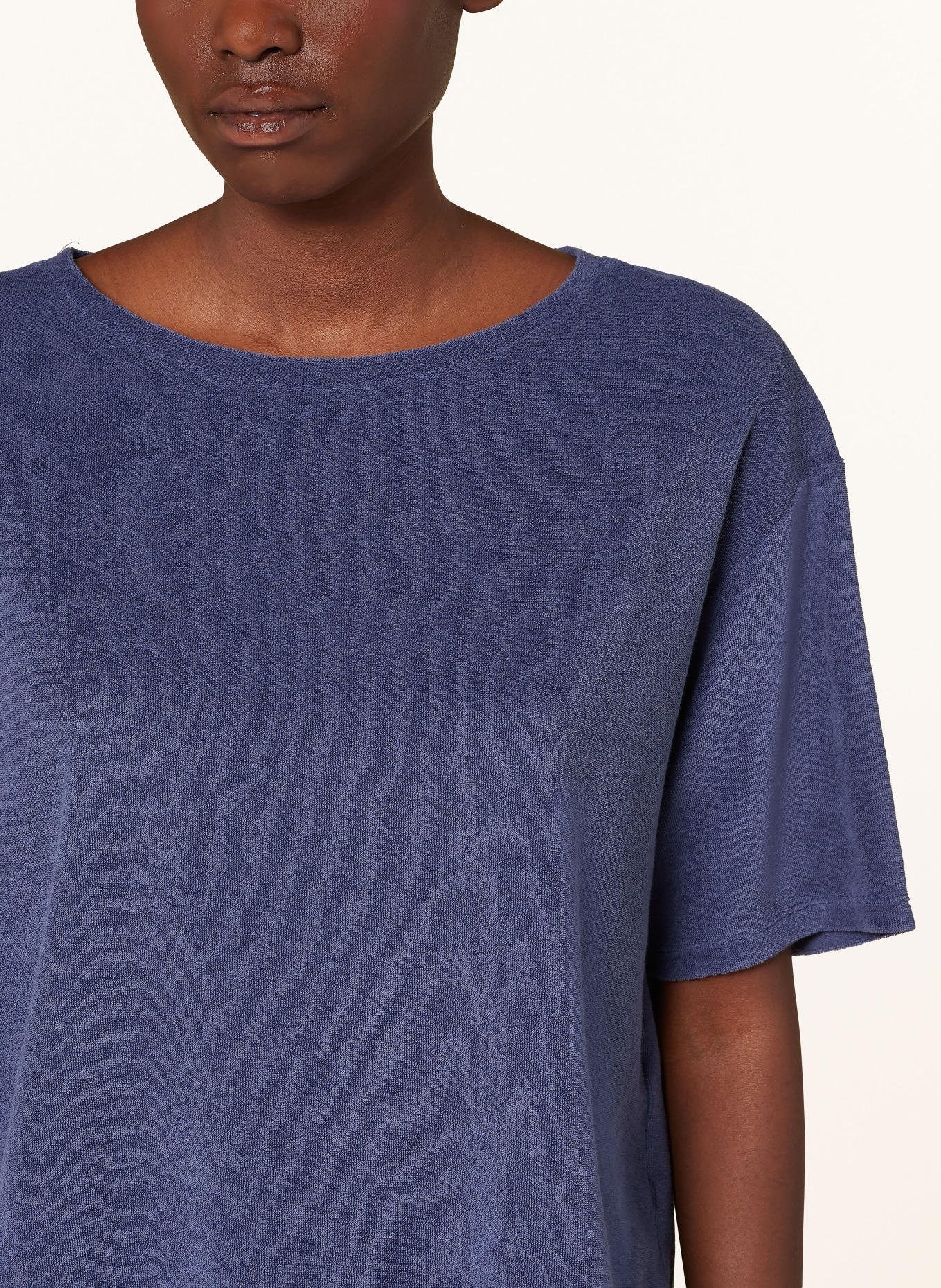 Juvia Terry cloth shirt ANOUK, Color: DARK BLUE (Image 4)