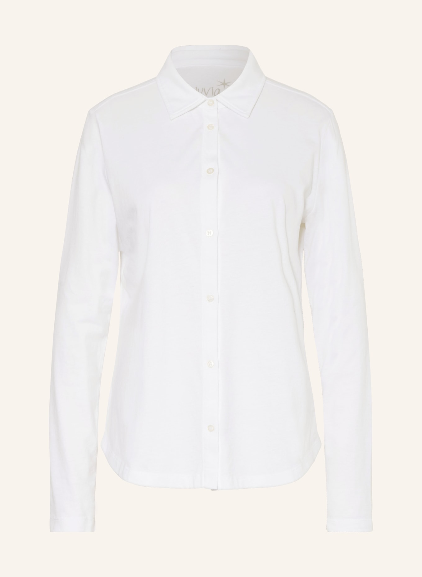 Juvia Shirt blouse FAY in jersey, Color: WHITE (Image 1)