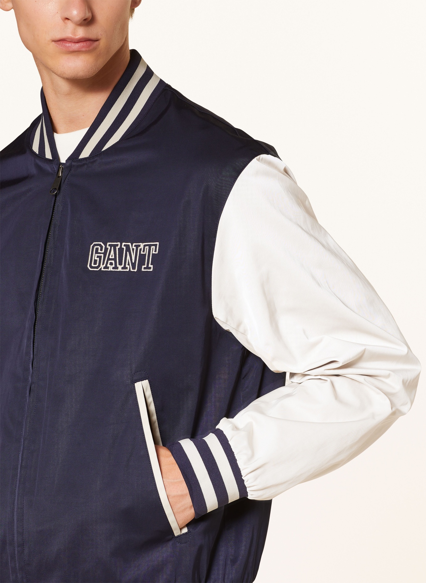 GANT Bomber jacket, Color: DARK BLUE/ BEIGE (Image 4)