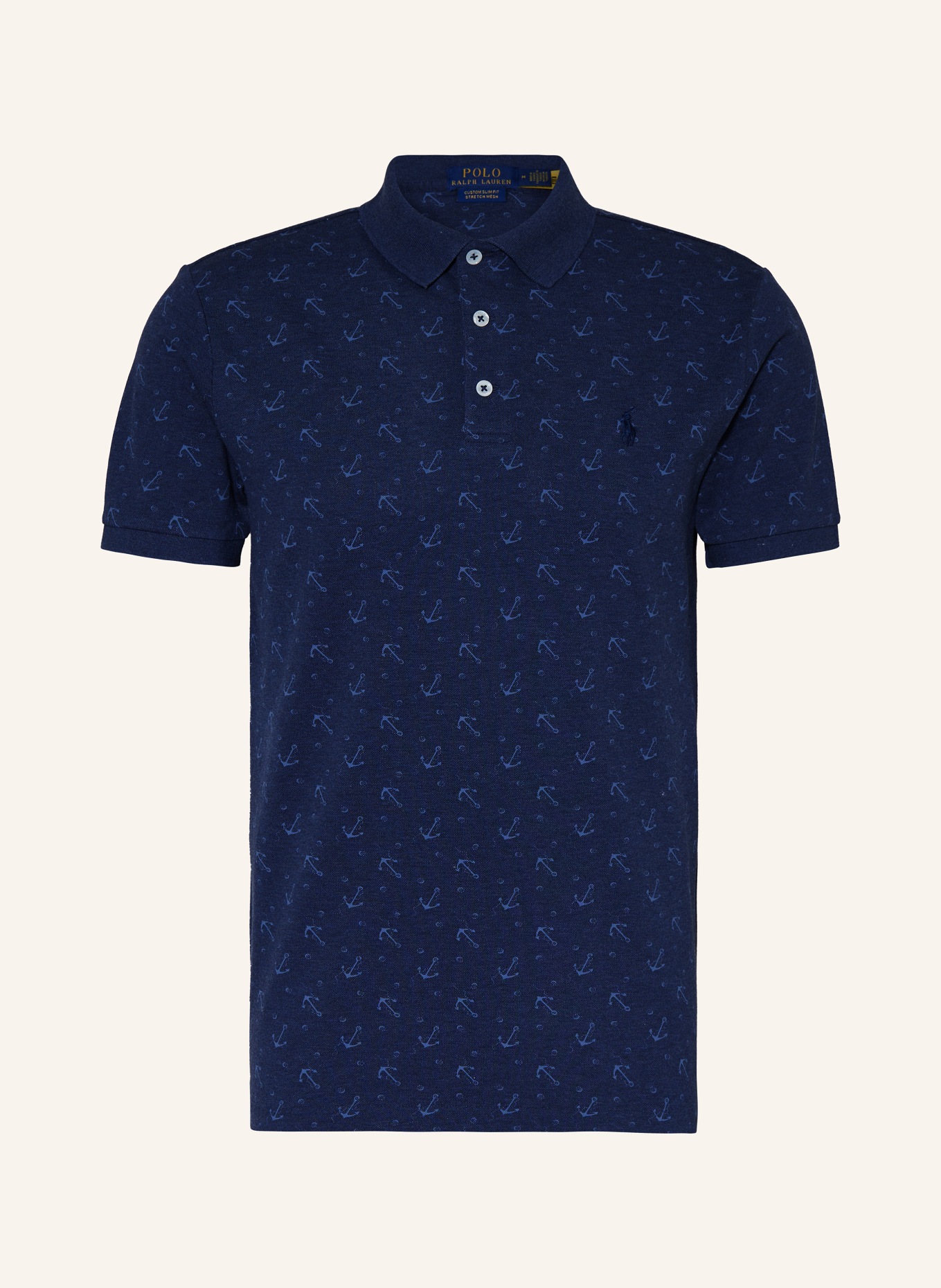 POLO RALPH LAUREN Piqué polo shirt, Color: DARK BLUE/ BLUE (Image 1)