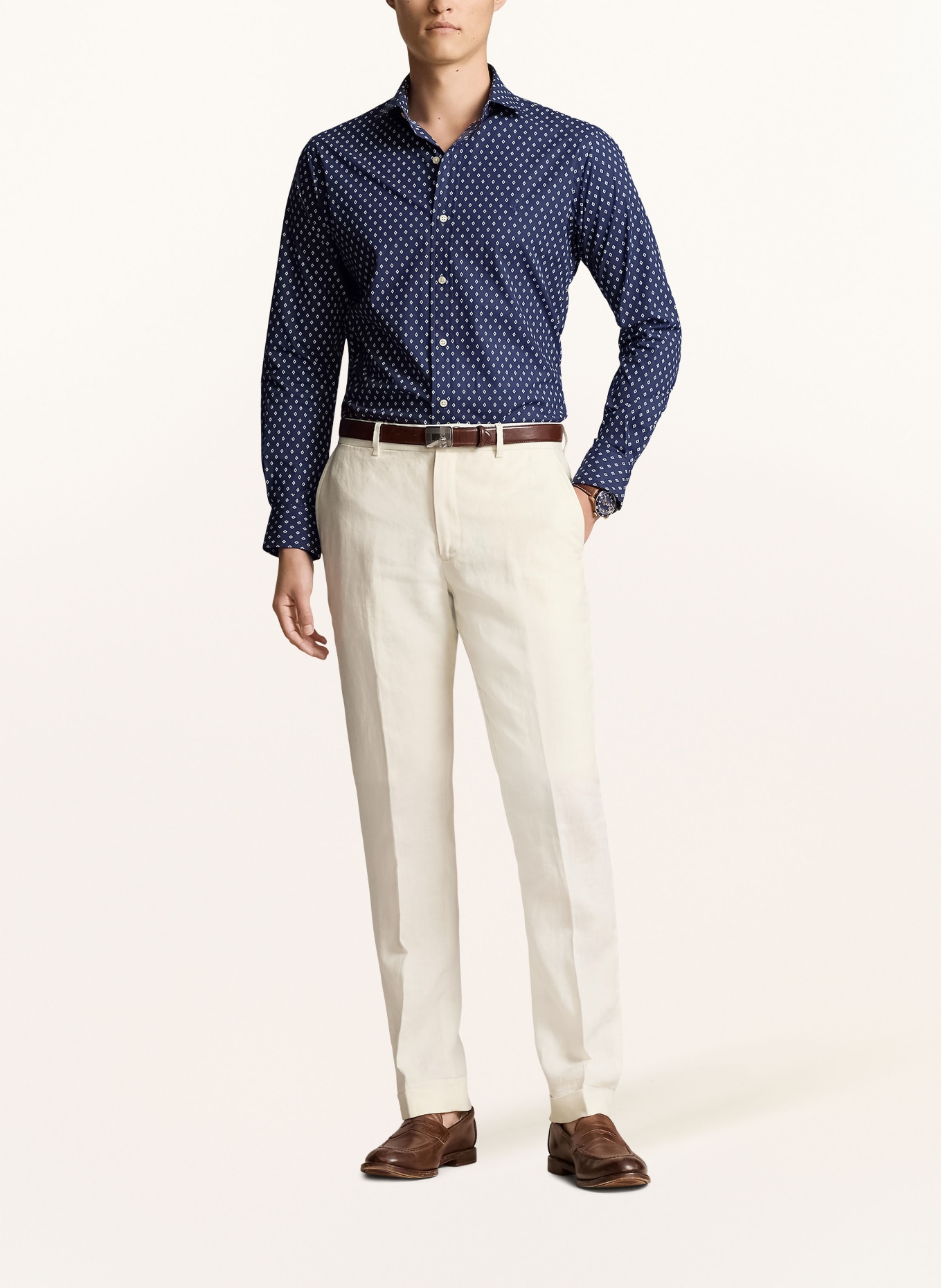 POLO RALPH LAUREN Shirt slim fit, Color: DARK BLUE/ WHITE/ LIGHT BLUE (Image 2)