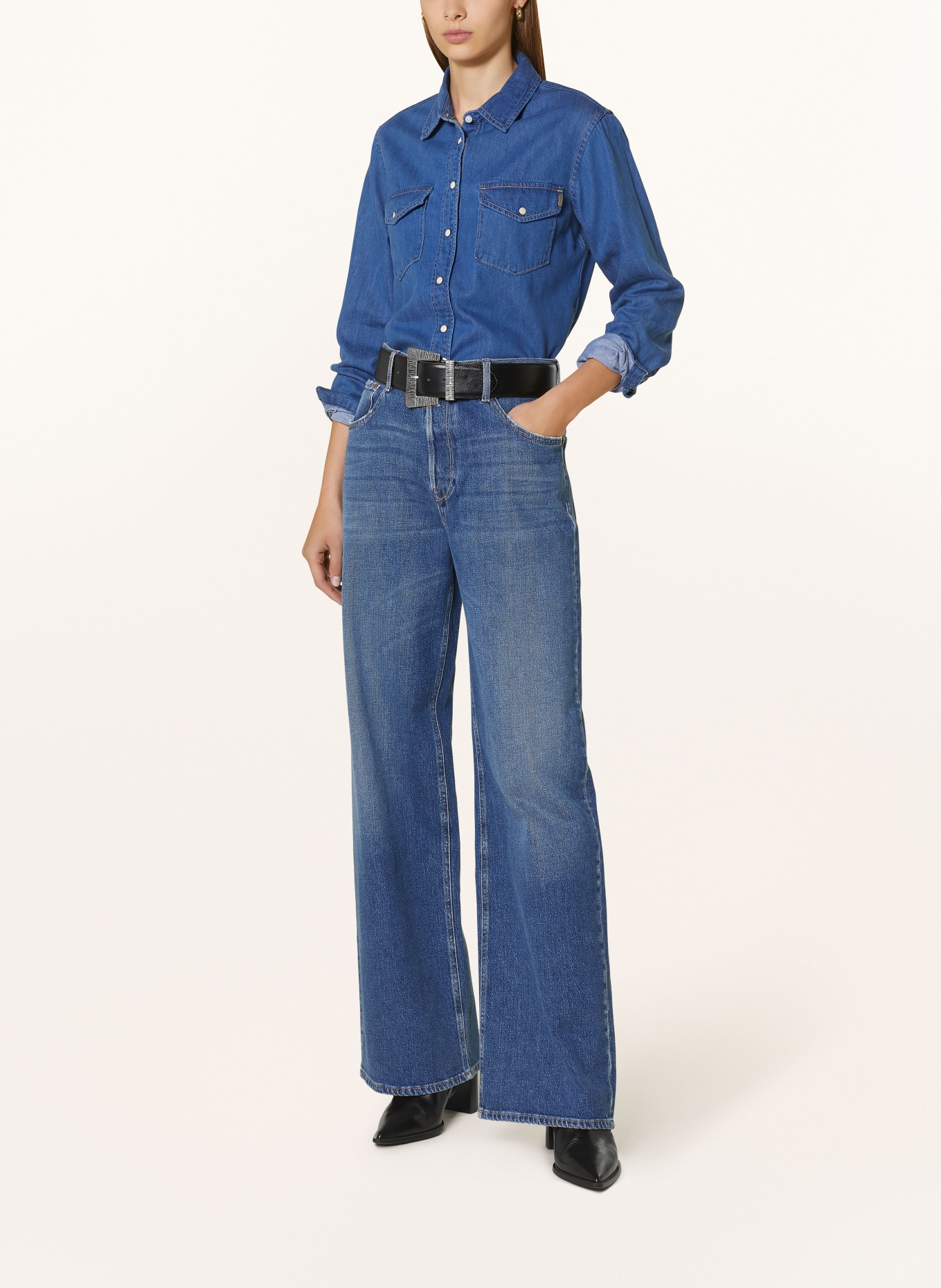 Pepe Jeans Hemdbluse, Farbe: BLAU (Bild 2)