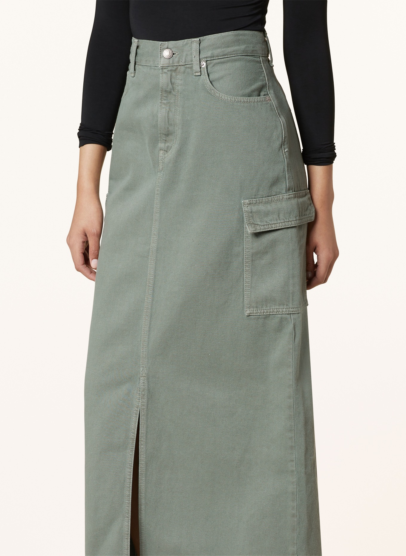 Pepe Jeans Denim skirt, Color: 702 Washed Green (Image 4)