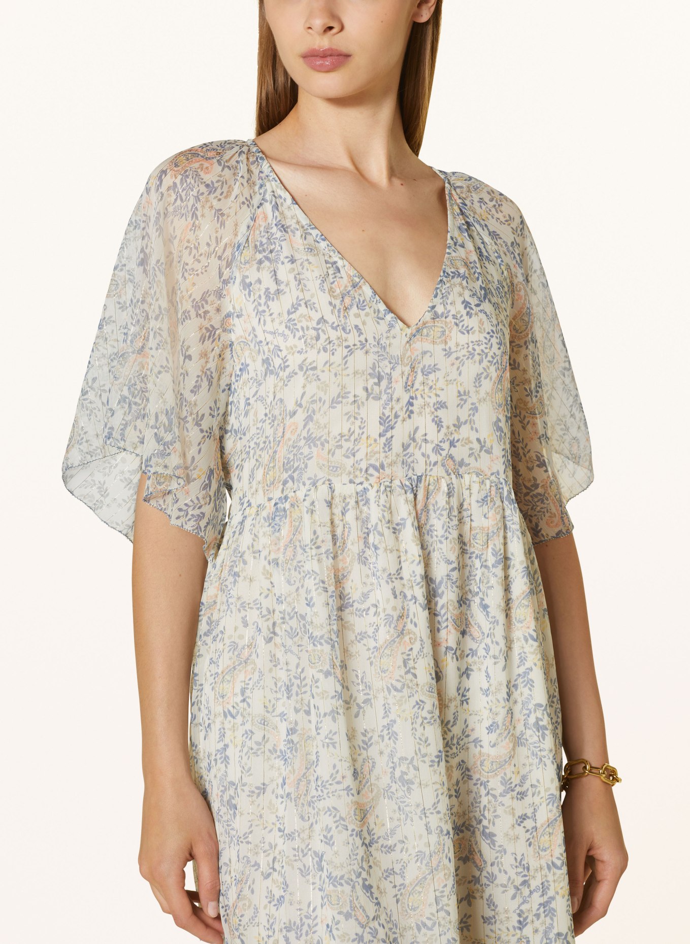 Pepe Jeans Kleid MAY mit Glitzergarn und Volants