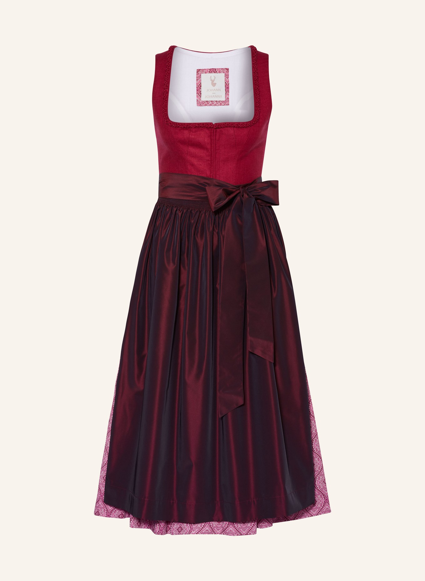 Johann & Johanna Dirndl mit Seide, Farbe: 34 BORDEAUX (Bild 1)