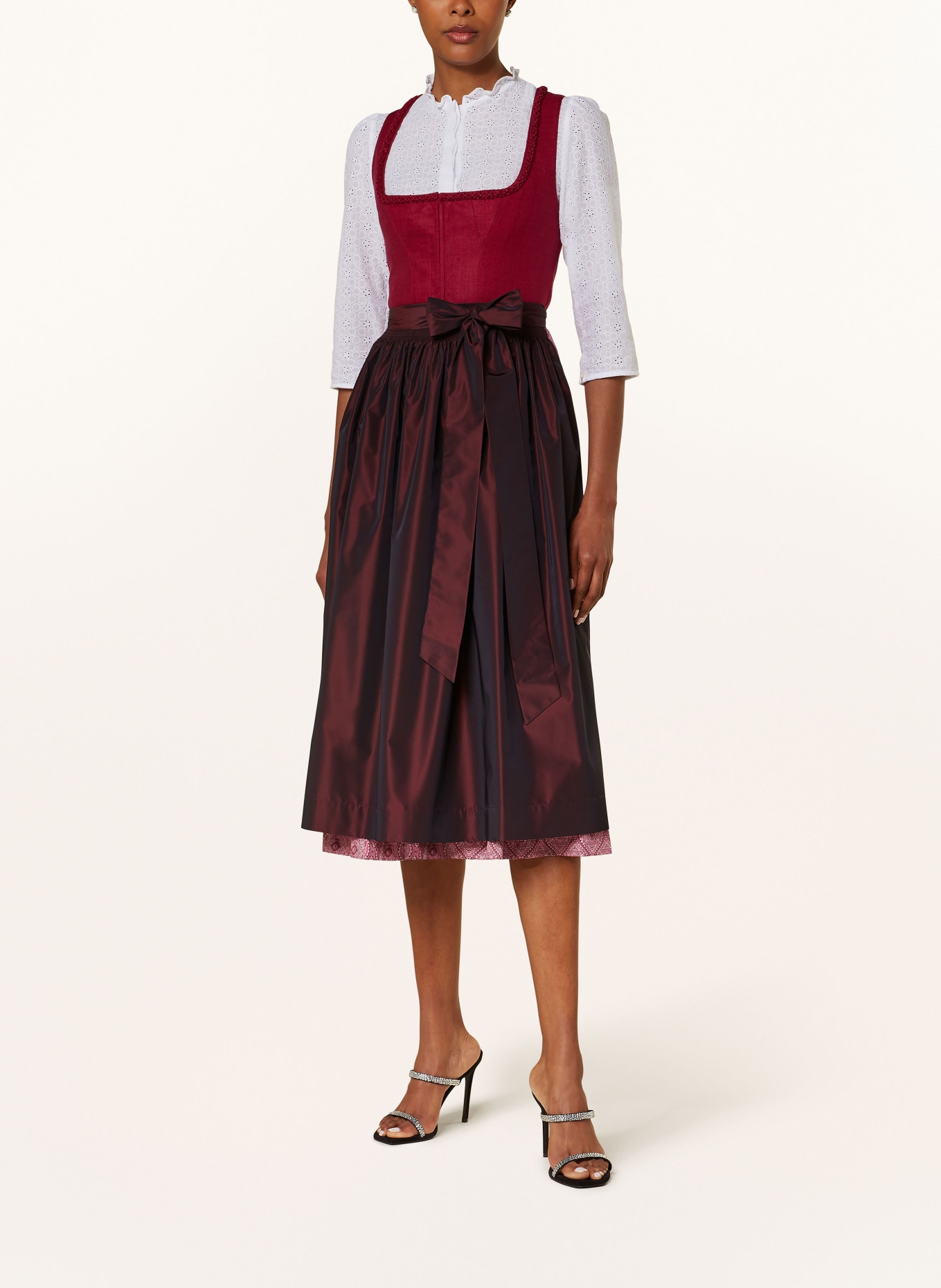 Johann & Johanna Dirndl mit Seide, Farbe: 34 BORDEAUX (Bild 2)