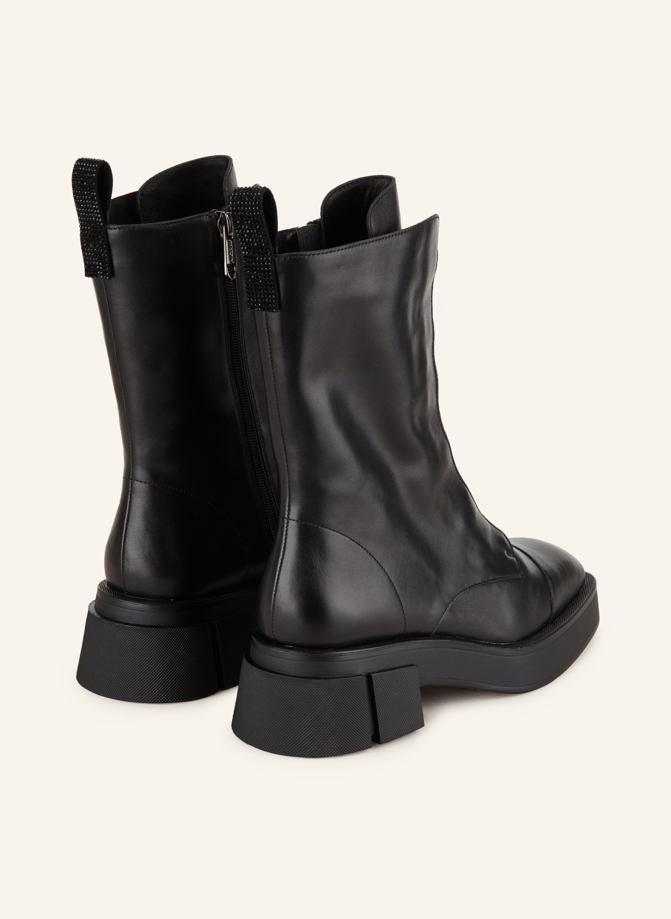 MARC CAIN Lace-up boots: BLACK