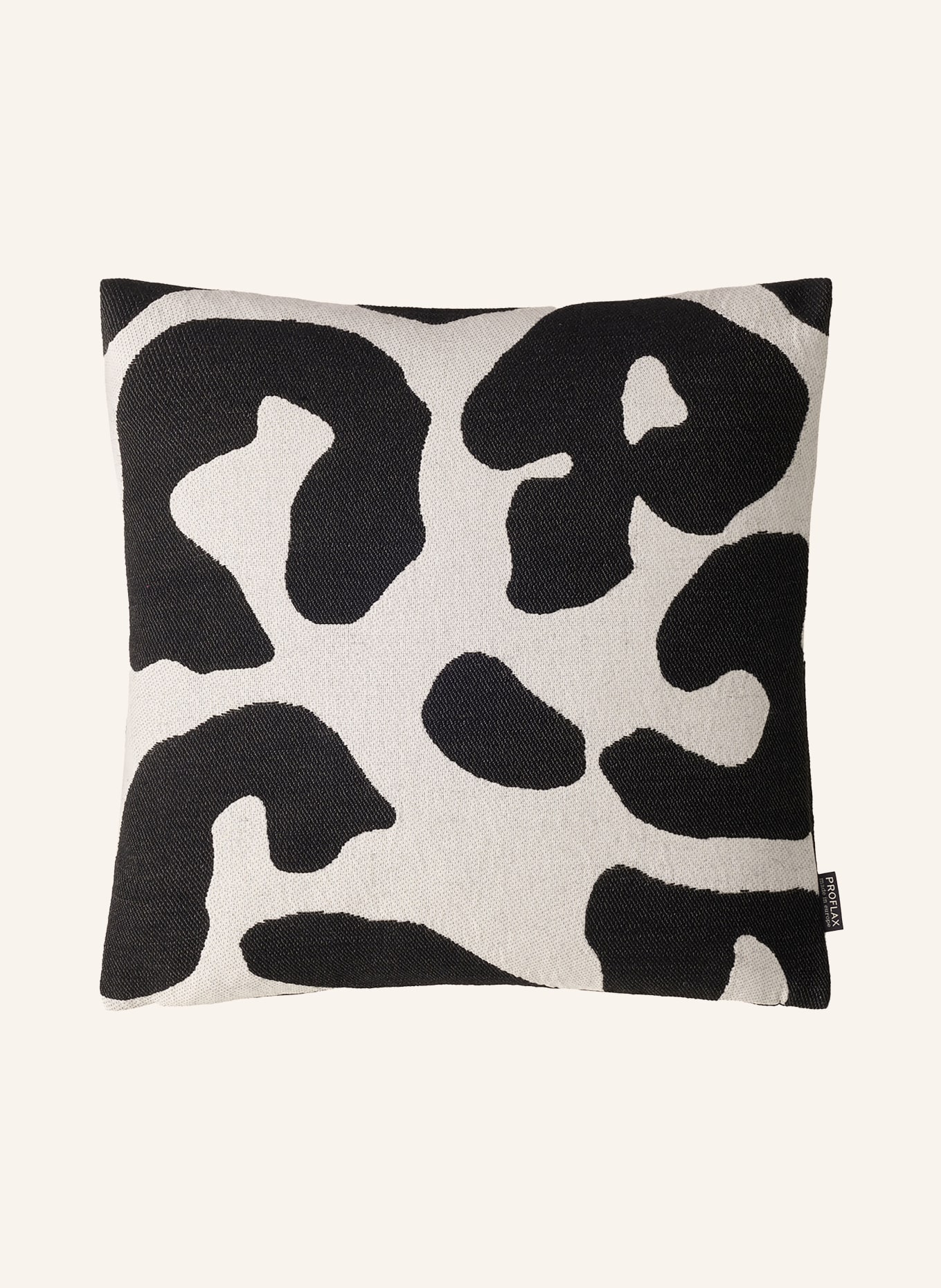 PROFLAX Decorative cushion cover, Color: BLACK/ WHITE (Image 1)