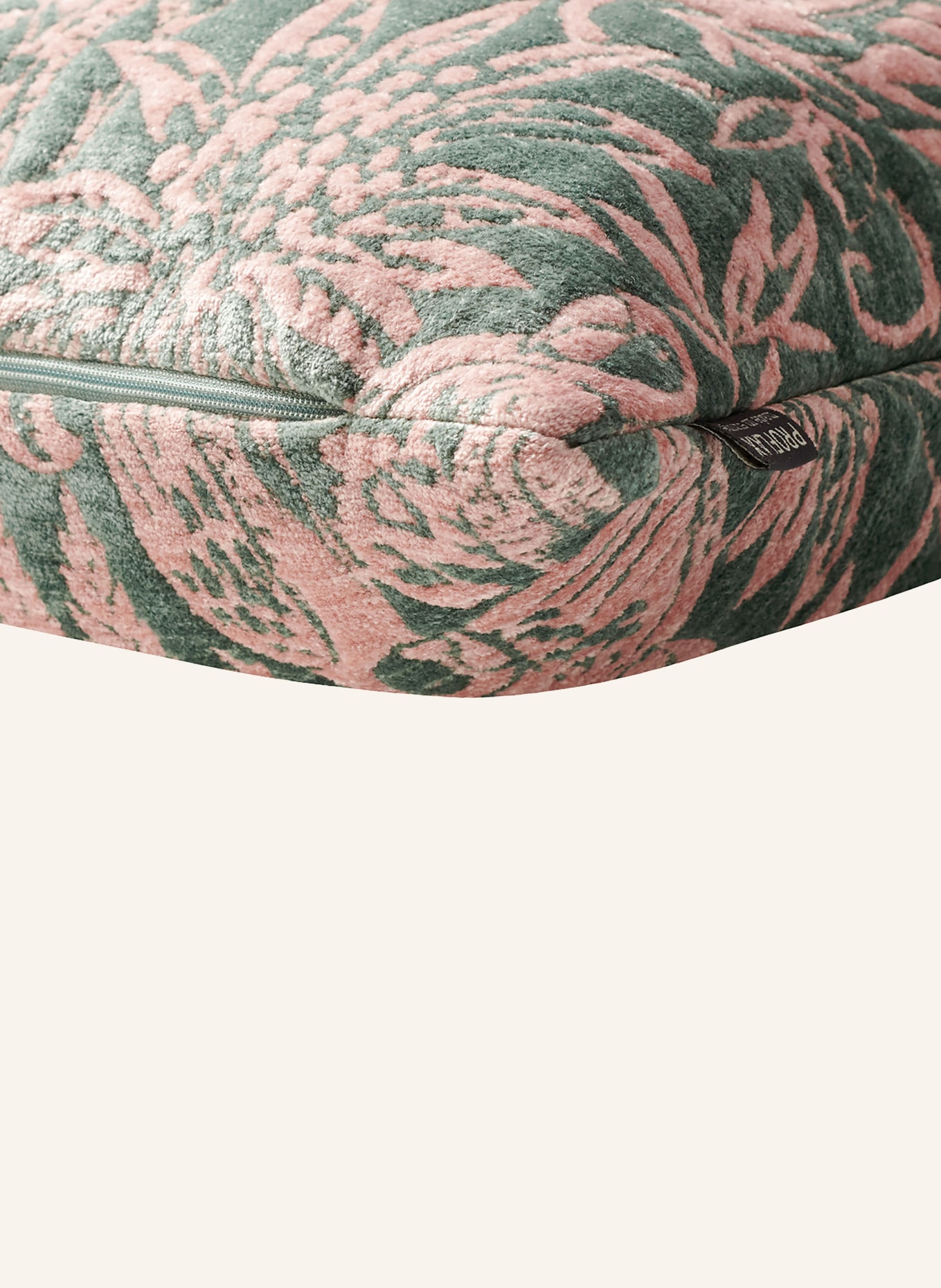 PROFLAX Dekoracyjna poszewka na poduszkę, Kolor: ZIELONY/ RÓŻOWY (Obrazek 2)