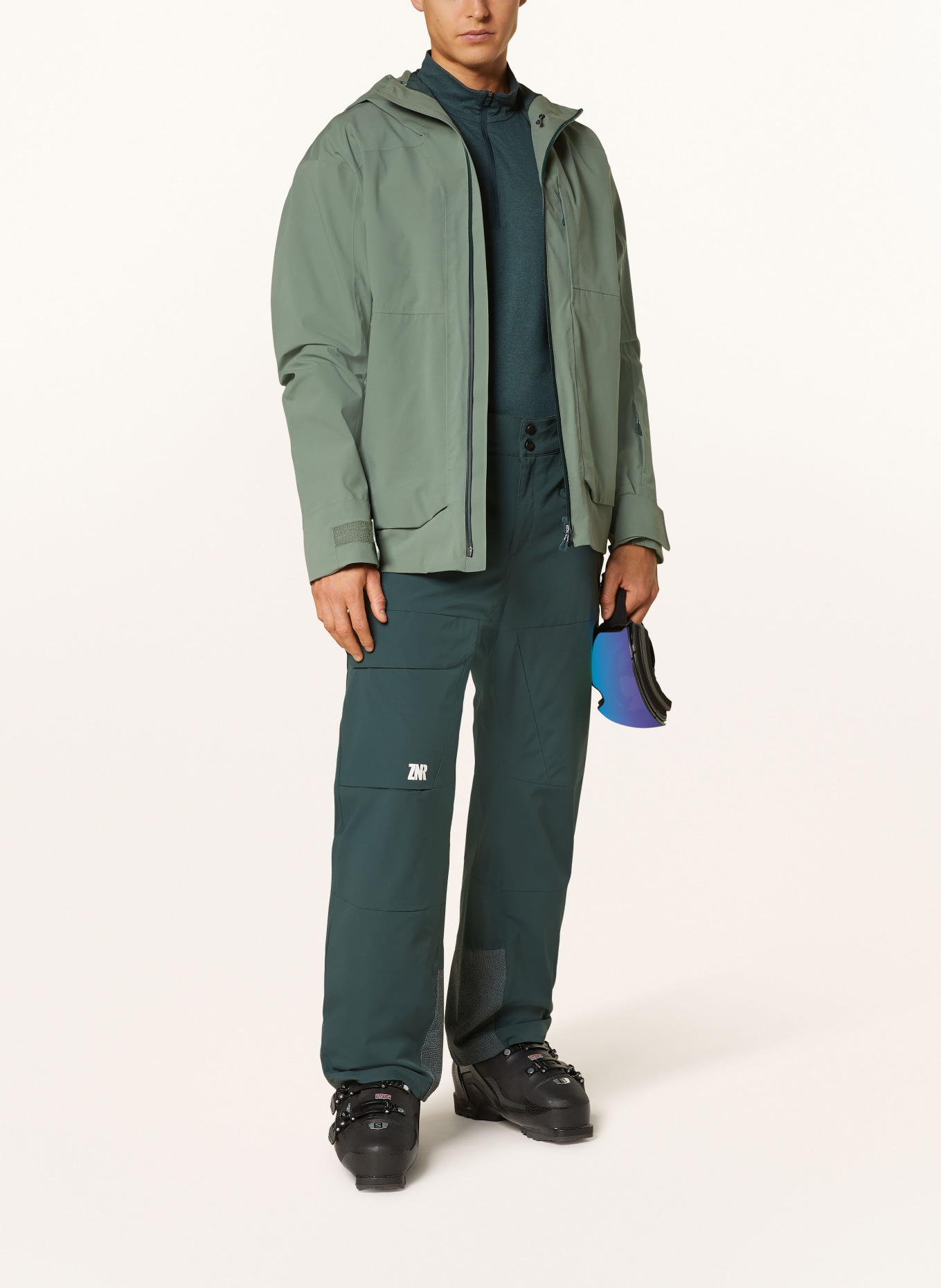 ZNR by Ziener Ski pants RAPPOLD: DARK GREEN