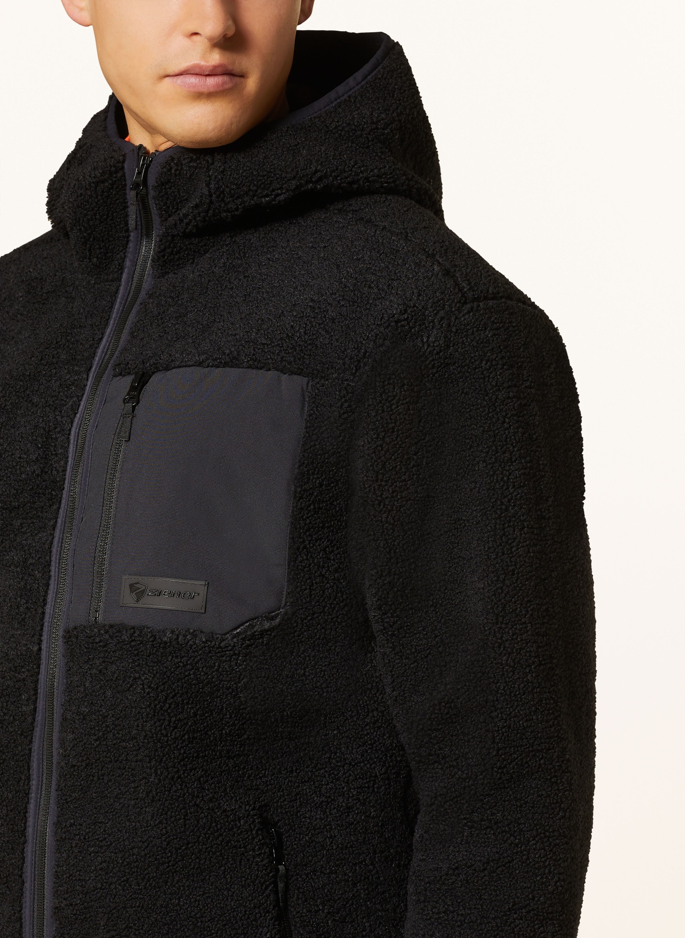 Ziener Fleecejacke JUHA: SCHWARZ