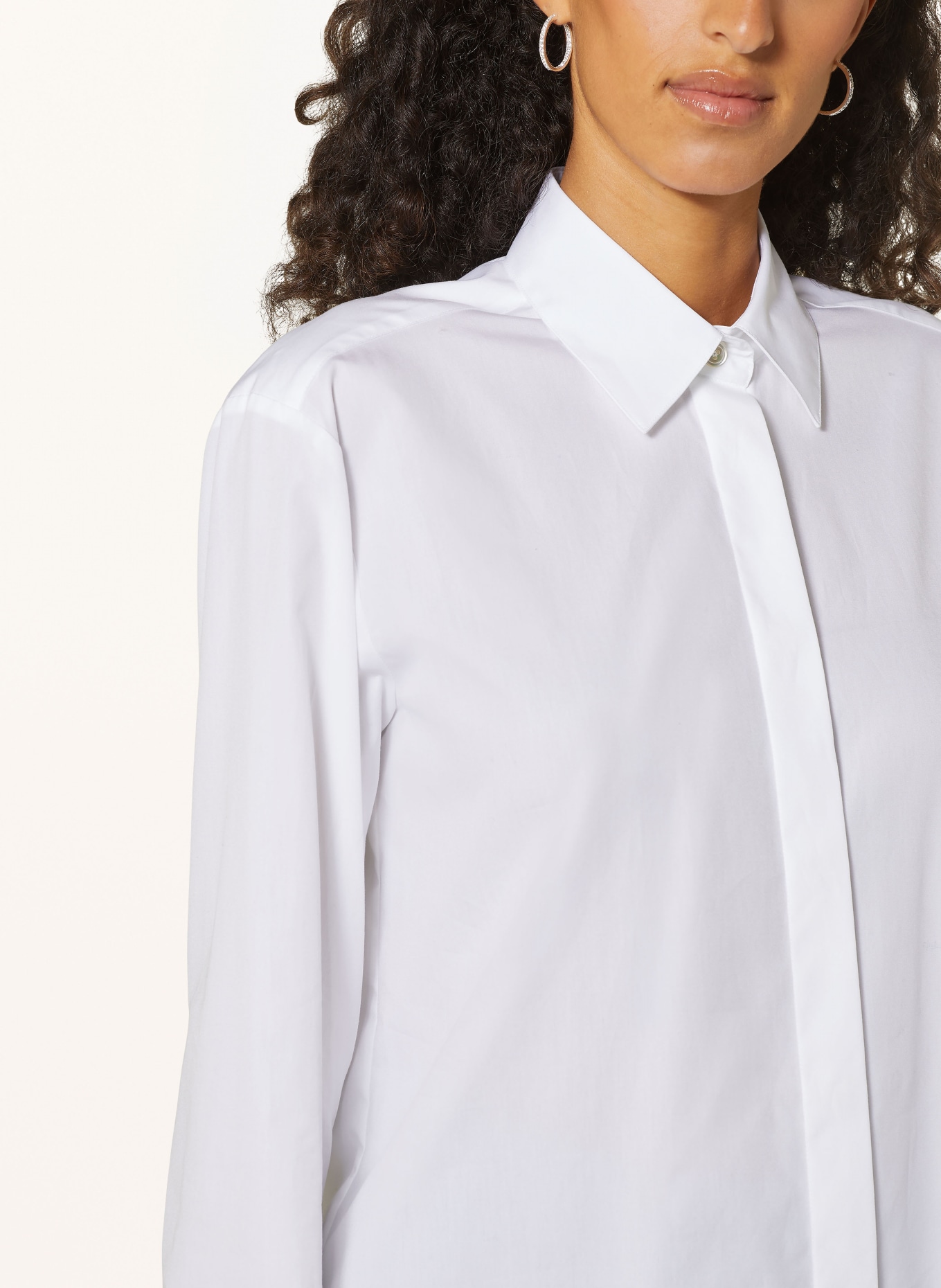 van Laack Blouse XYLA with decorative gems, Color: WHITE (Image 5)