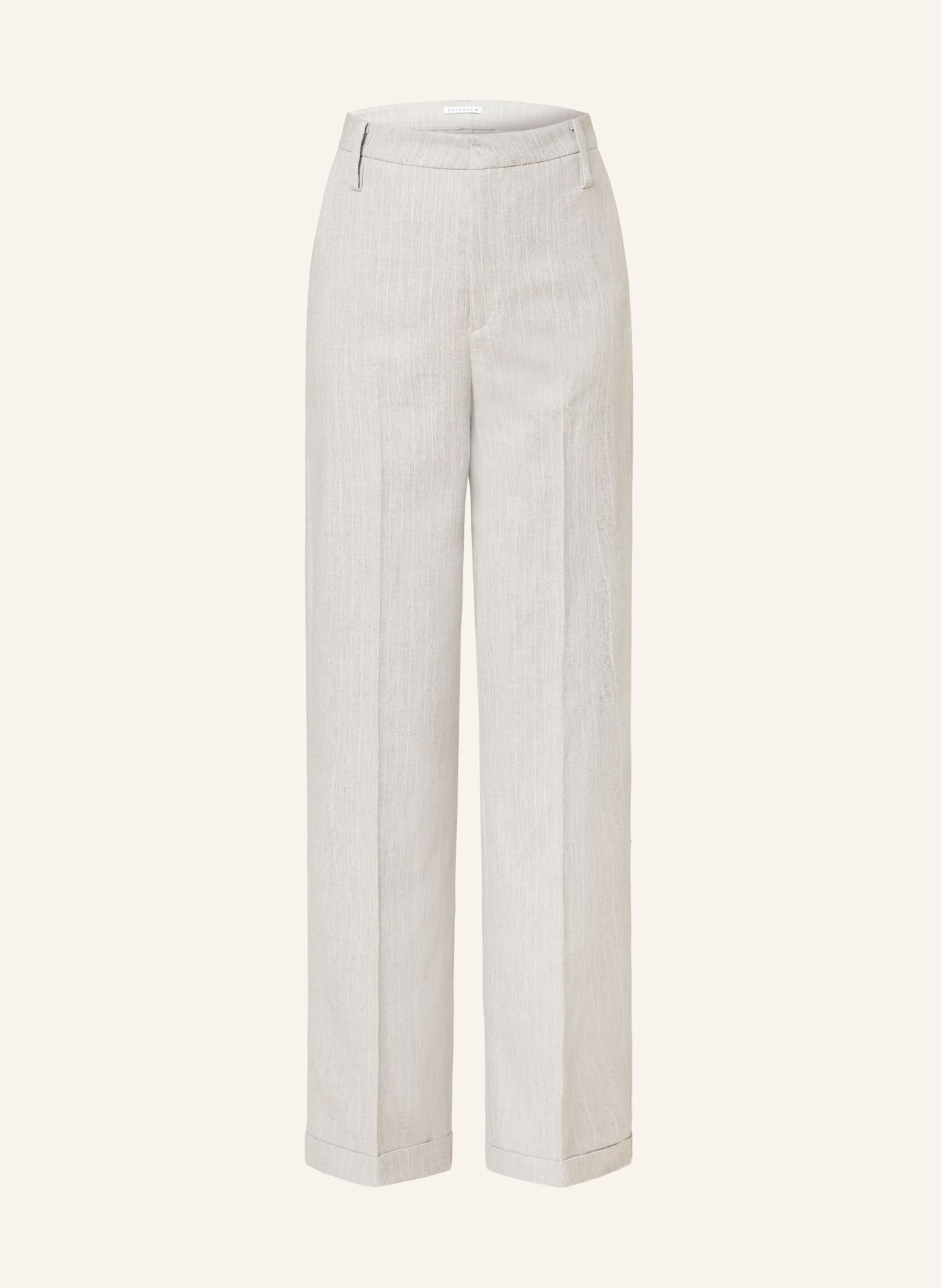 MAC DAYDREAM Wide leg trousers SOHO, Color: LIGHT GRAY (Image 1)