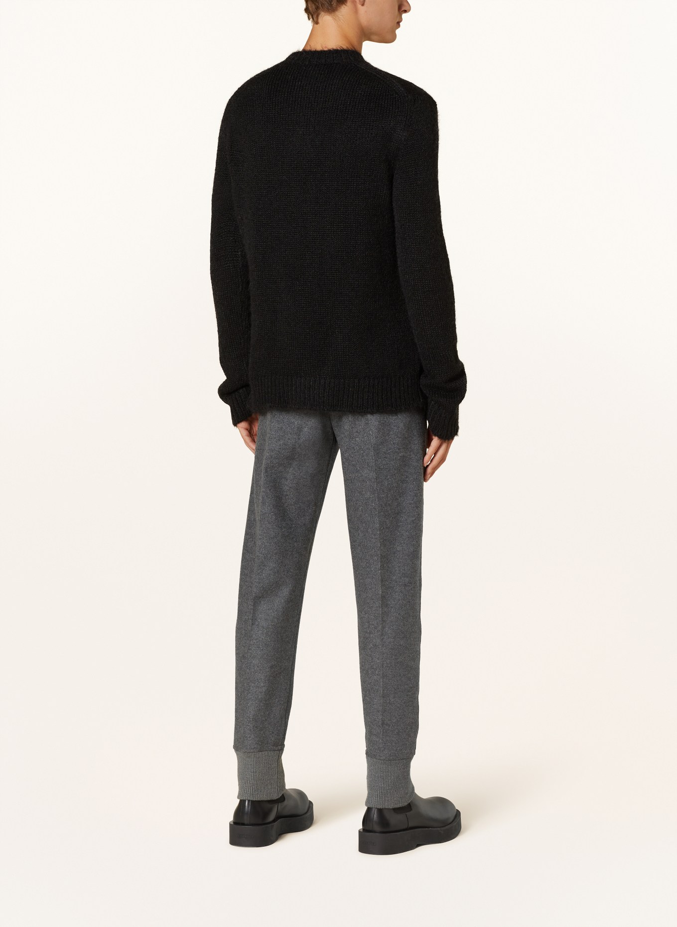 JIL SANDER Alpaca sweater, Color: BLACK (Image 3)