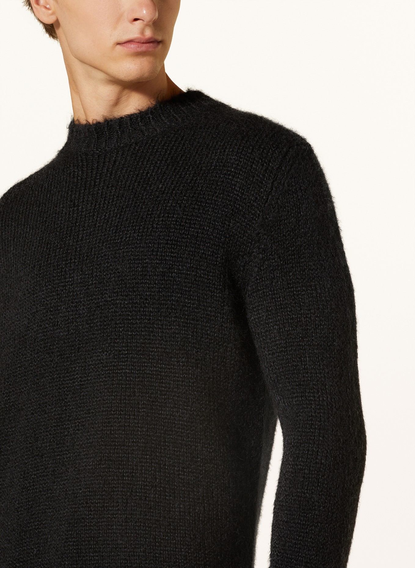 JIL SANDER Alpaca sweater, Color: BLACK (Image 4)